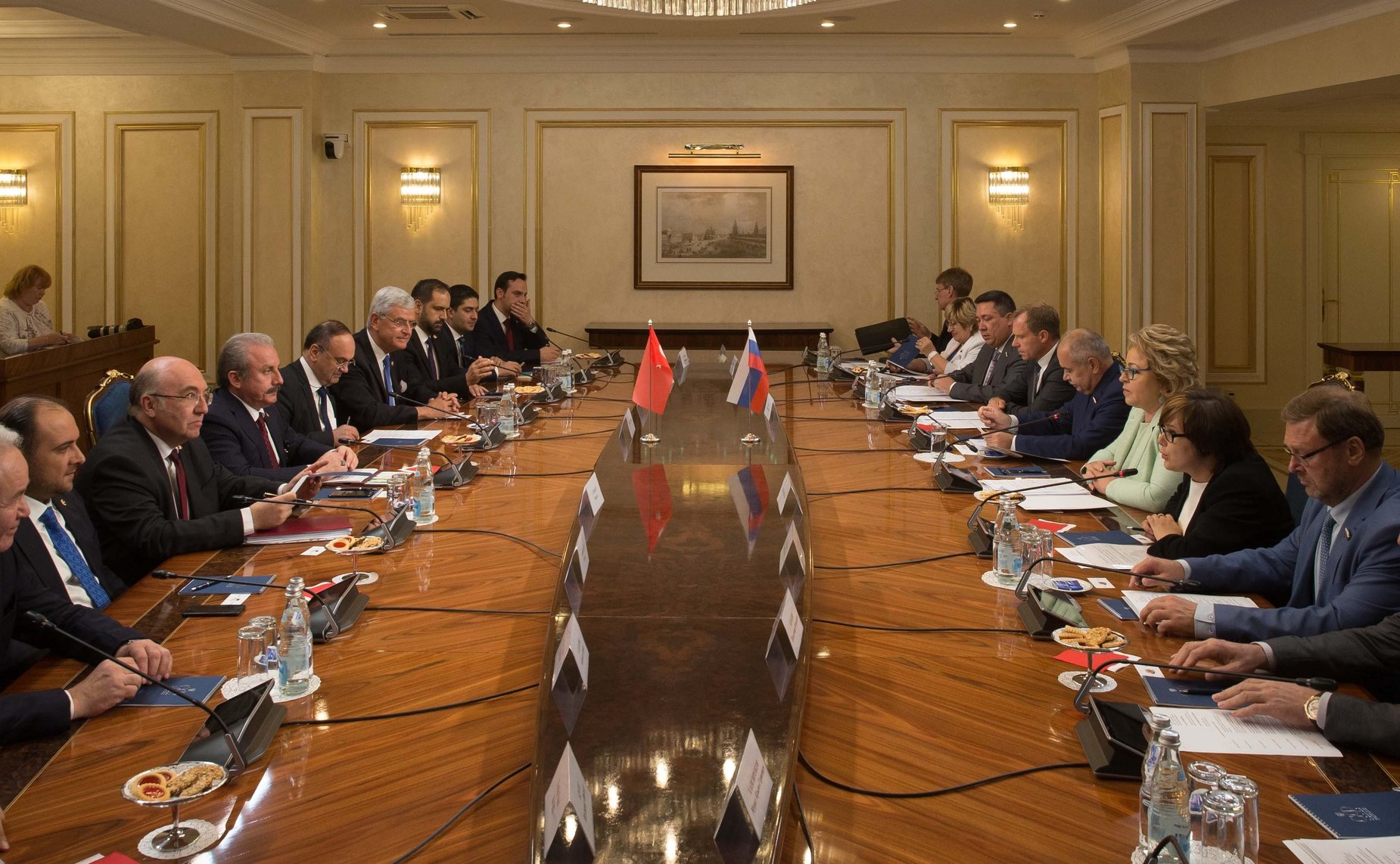 Встреча В. Матвиенко с Председателем Палаты депутатов Арабской Республики Египет Али Абдель Алем