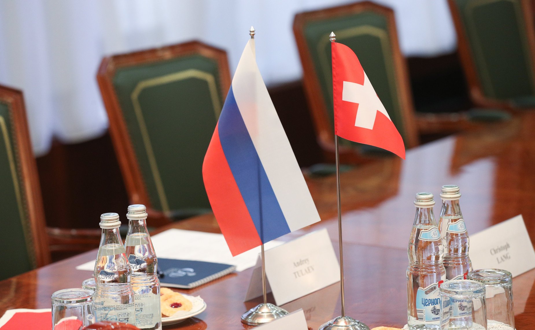 Встреча заместителя Председателя СФ Юрия Воробьева с Чрезвычайным и Полномочным Послом Швейцарской Конфедерации в РФ Кристиной Марти Ланг