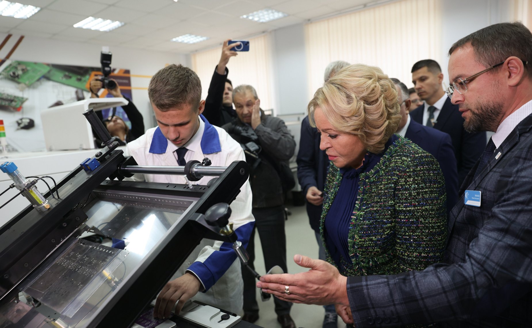 Валентина Матвиенко в День знаний посетила московский Колледж связи № 54 имени П.М. Вострухина