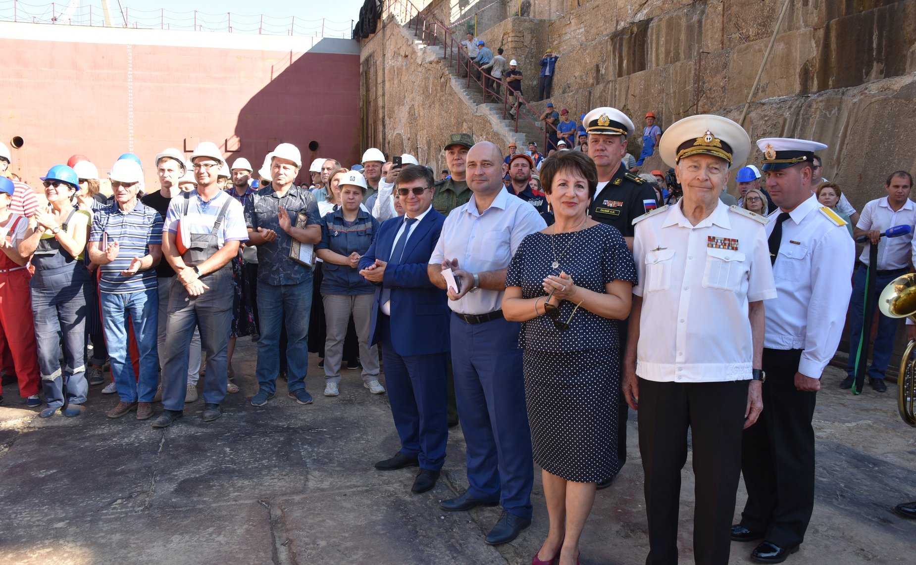 Екатерина Алтабаева приняла участие в совместном мероприятии ЧФ и трудового коллектива Севморзавода