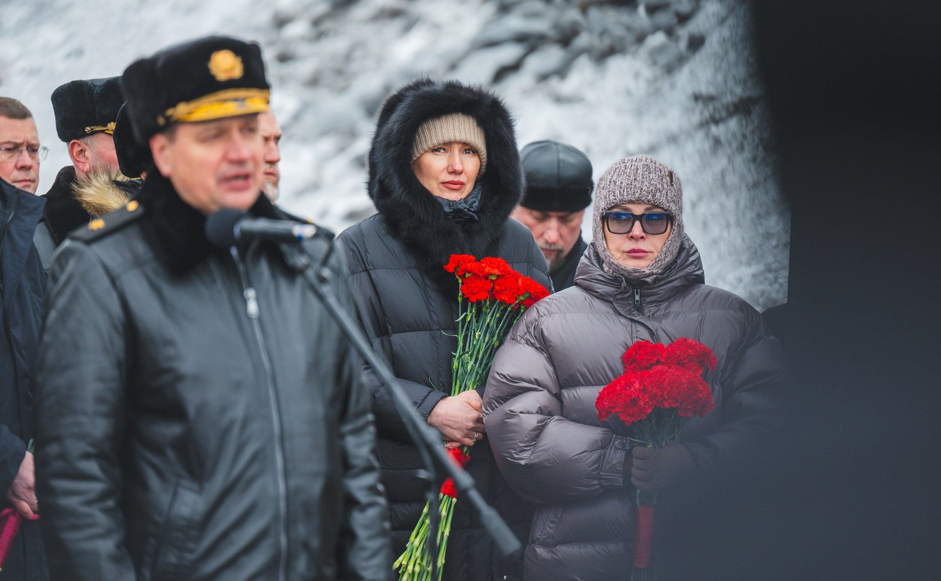 Татьяна Сахарова в рамках работы в регионе приняла участие в торжественном митинге, посвящённом Дню защитника Отечества