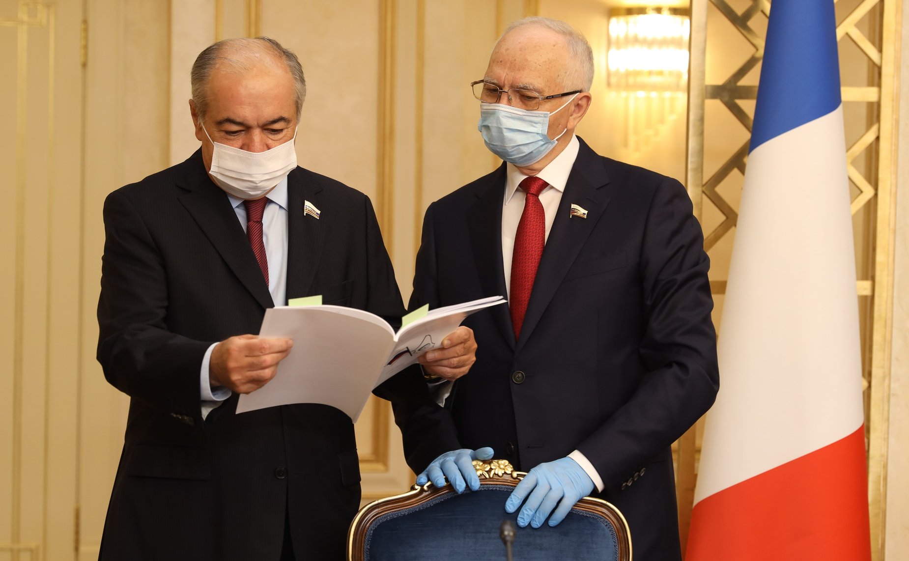 Переговоры Председателя СФ Валентины Матвиенко с Председателем Сената Французской Республики Жераром Ларше