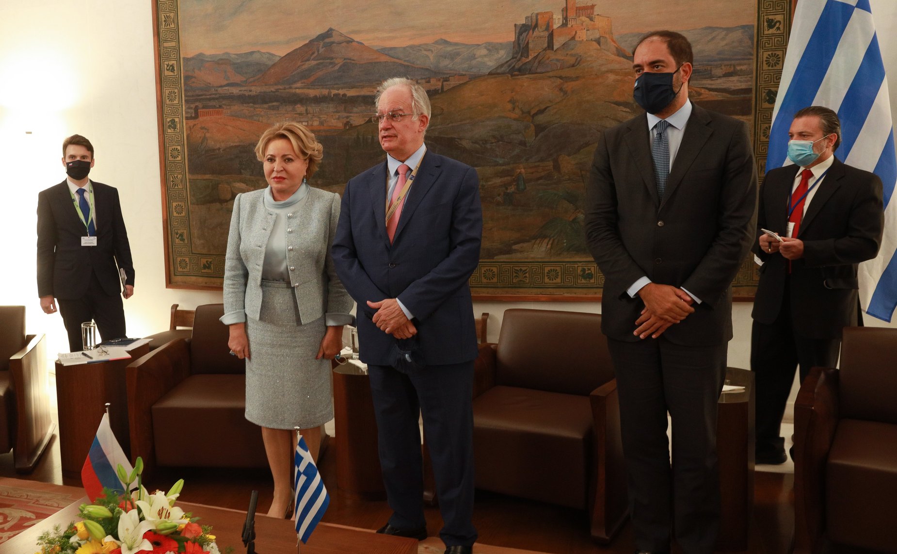 Встреча Председателя СФ Валентины Матвиенко с Председателем Парламента Греции Константиносом Тасуласом