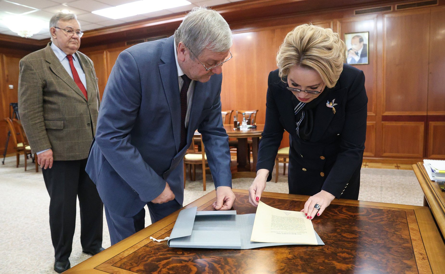 Встреча Председателя Совета Федерации с руководством Федерального архивного агентства Российской Федерации (Росархив)