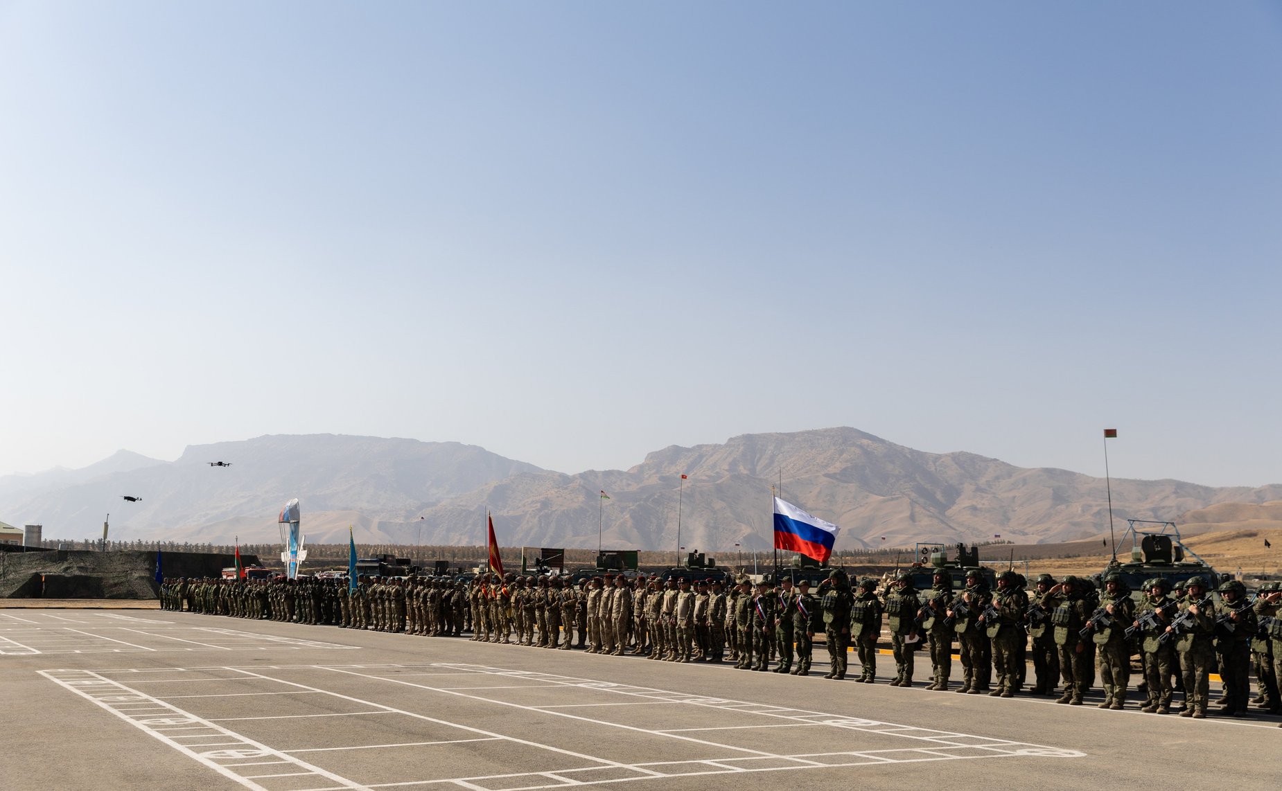 Владимир Булавин принял участие в качестве наблюдателей на совместных (специальных) учениях с Войсками (Коллективными силами) ОДКБ