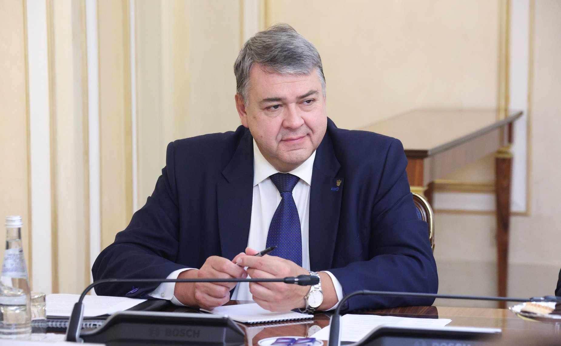 Заместитель Председателя СФ Константин Косачев провел встречу с председателем Палаты сенаторов Многонациональной законодательной ассамблеи Боливии Андронико Родригесом Ледесмой