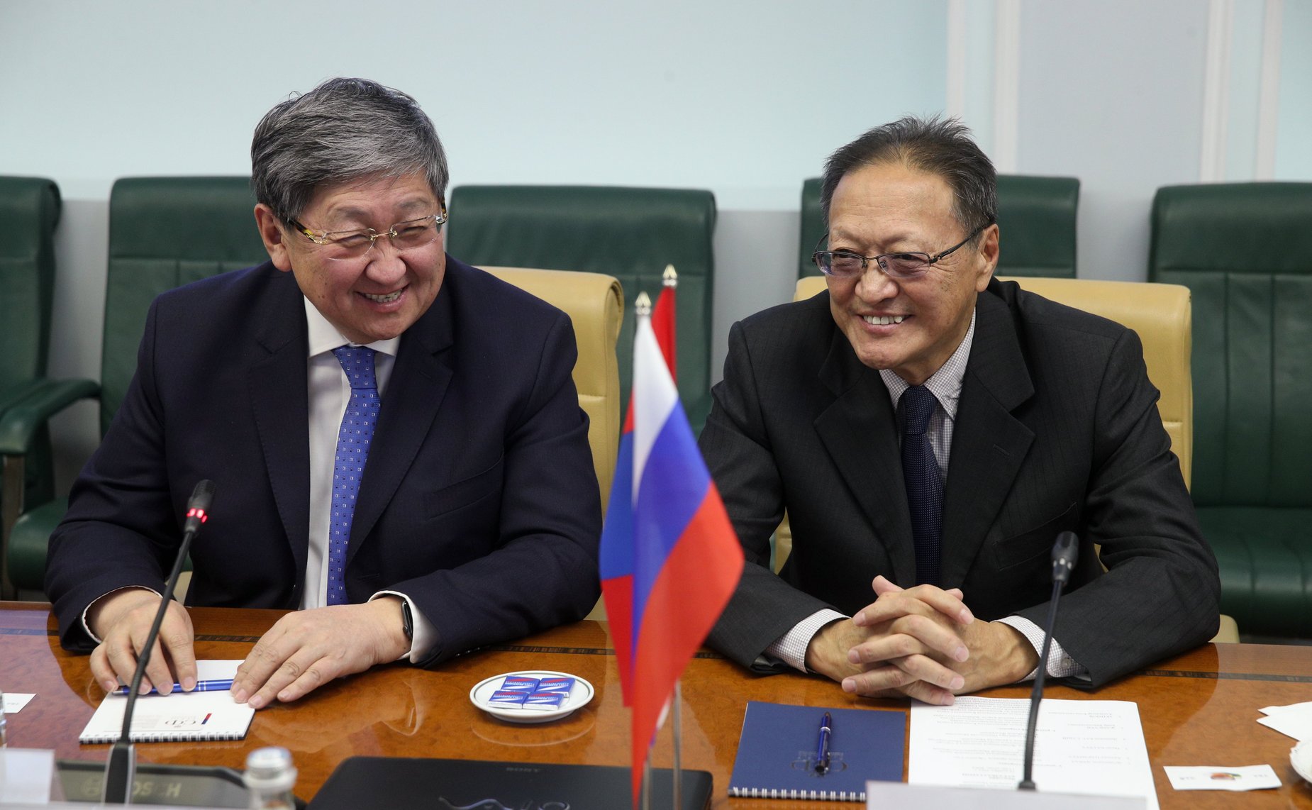 Встреча заместителя Председателя СФ Константина Косачева с членом Великого Государственного Хурала Монголии, Вице-премьером, Министром экономики и развития Монголии