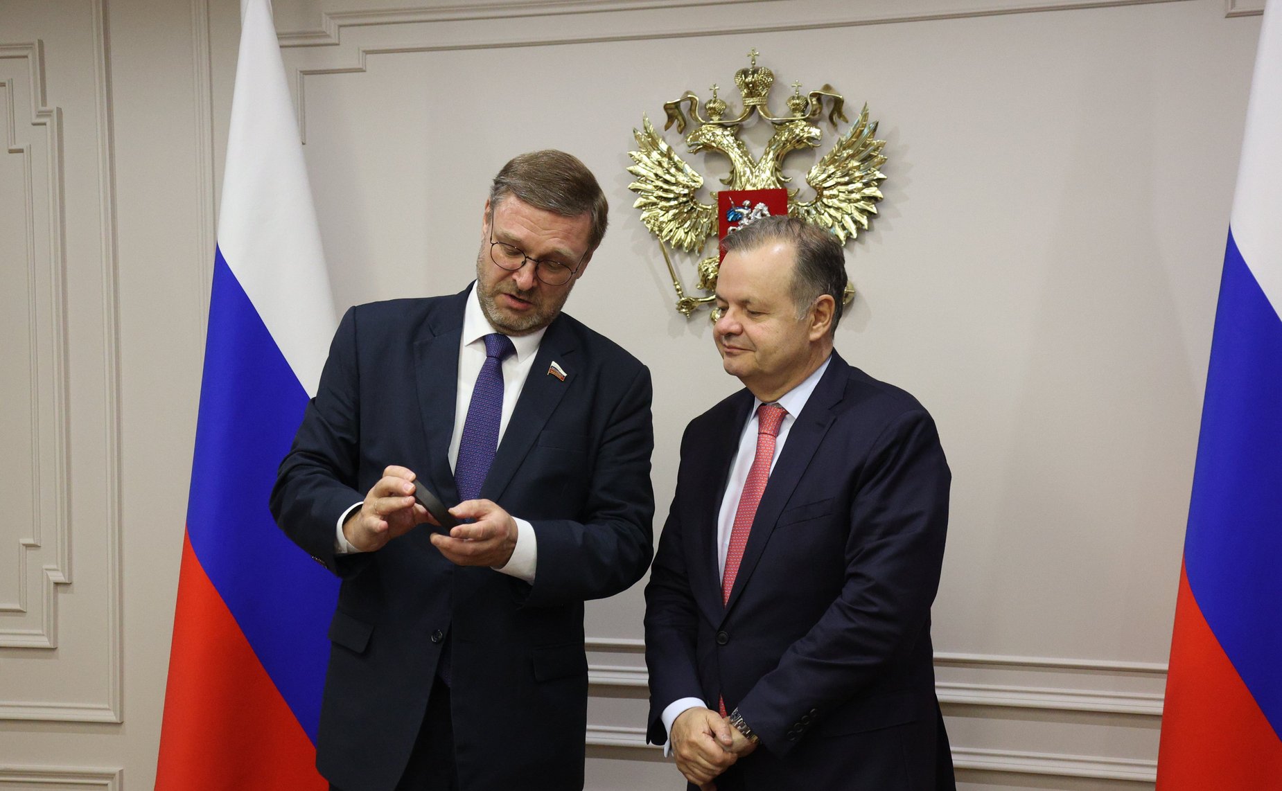 Встреча заместителя Председателя СФ Константина Косачева с Чрезвычайным и Полномочным Послом Федеративной Республики Бразилии в РФ