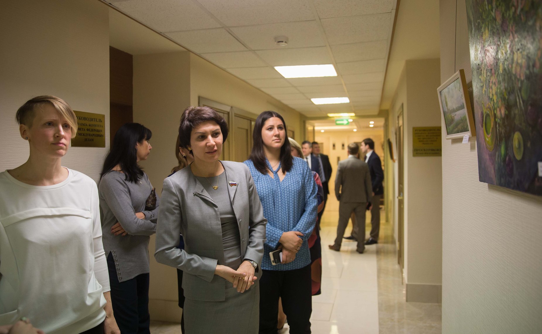 Татьяна Лебедева приняла участие в открытии выставки живописных работ в Совете Федерации