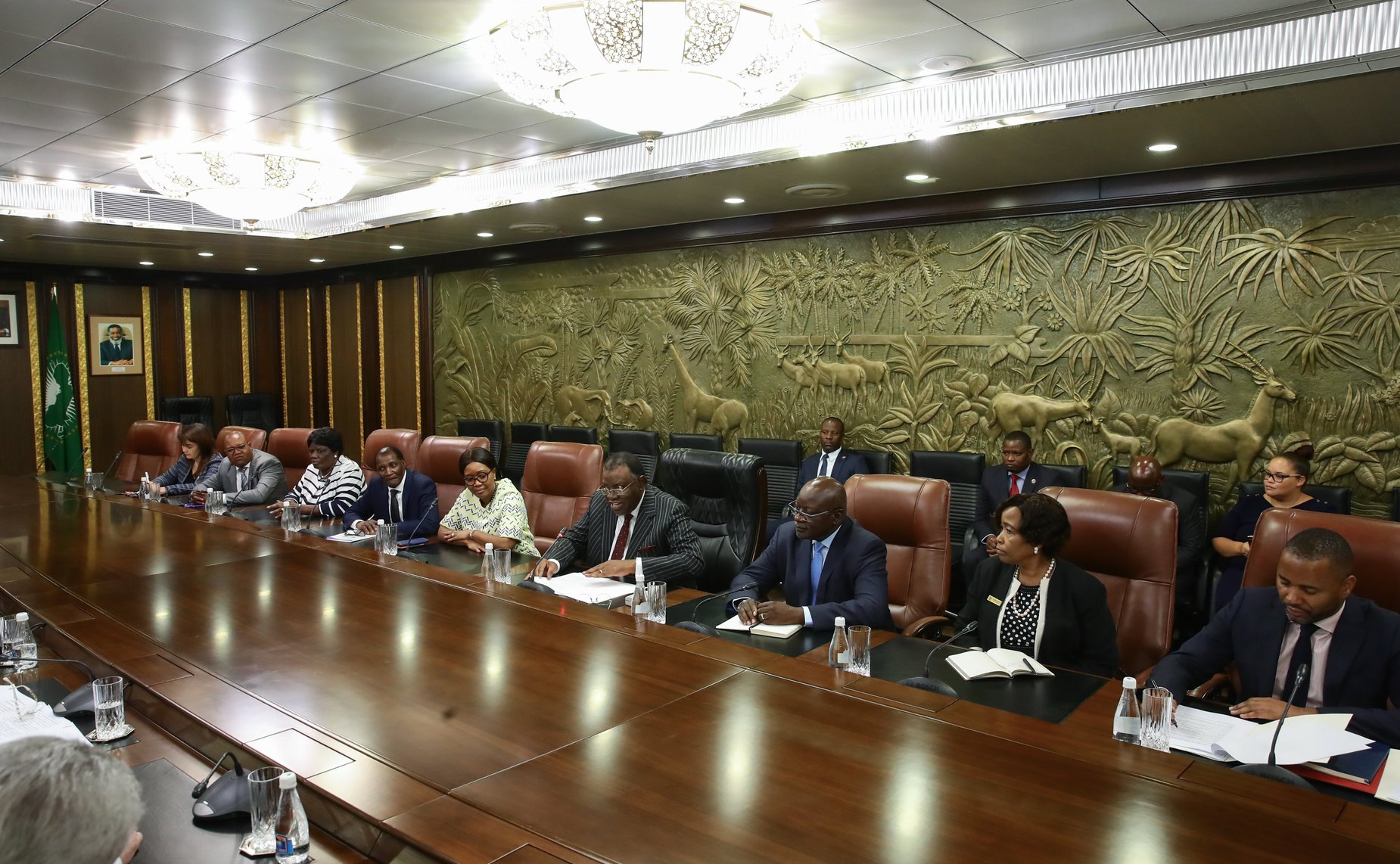 Встреча В. Матвиенко с Президентом Республики Намибии Хаге Готтфридом Гейнгобом