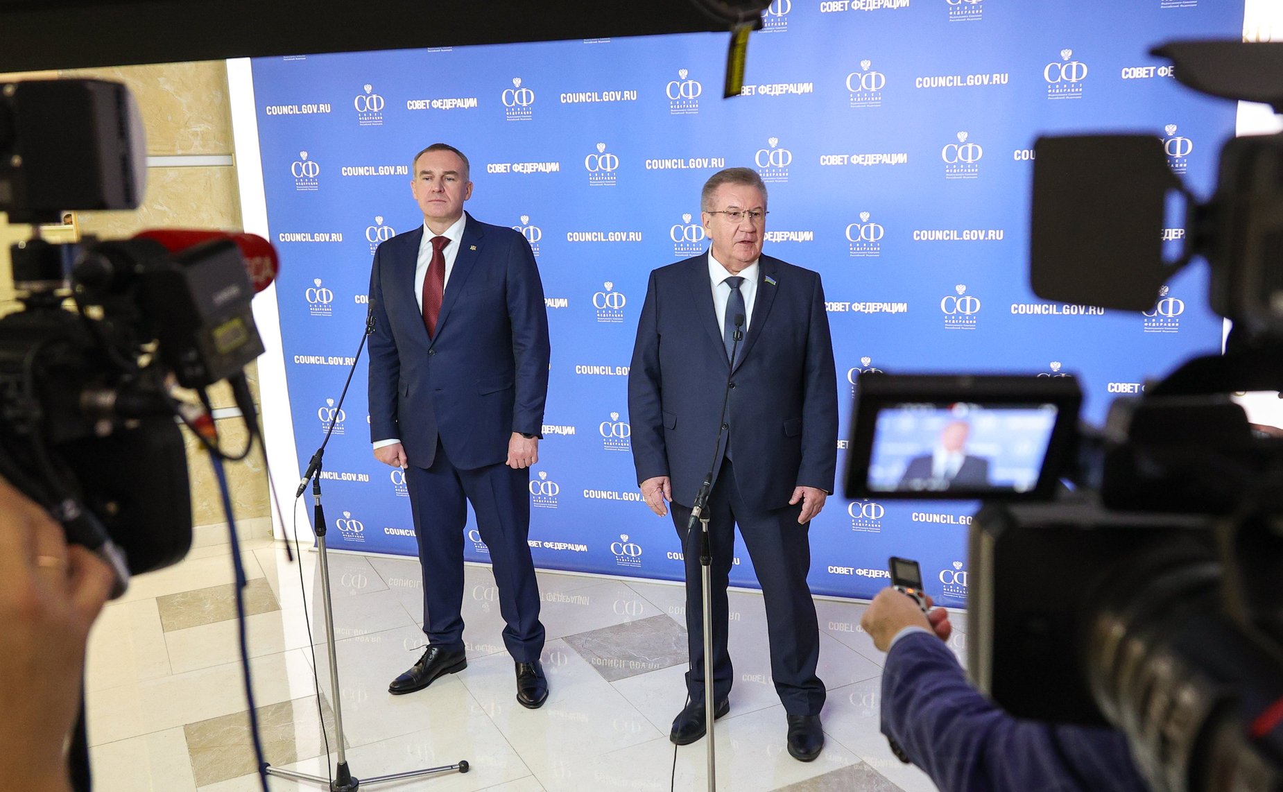 Пресс-подход руководителей Ханты-Мансийского автономного округа – Югры