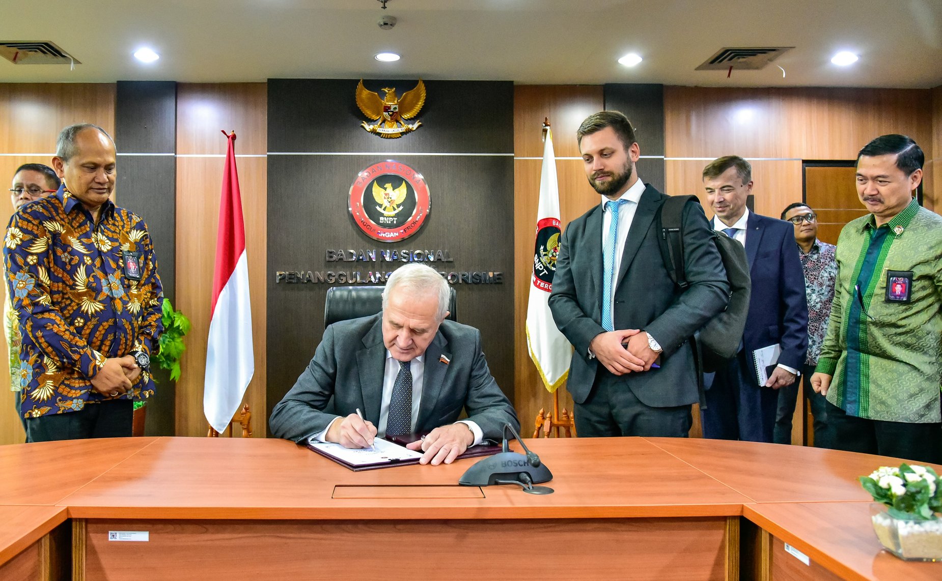 Встреча российских сенаторов с руководством Координационного министерства по вопросам политики и безопасности и Национального агентства по борьбе с терроризмом