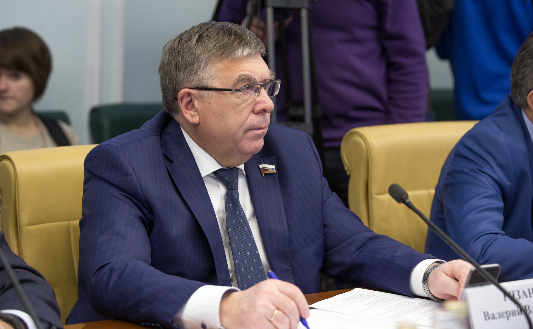 В. Рязанский Заседание Временной комиссии СФ по вопросам подготовки и проведения в 2018 г. в РФ чемпионата мира по футболу