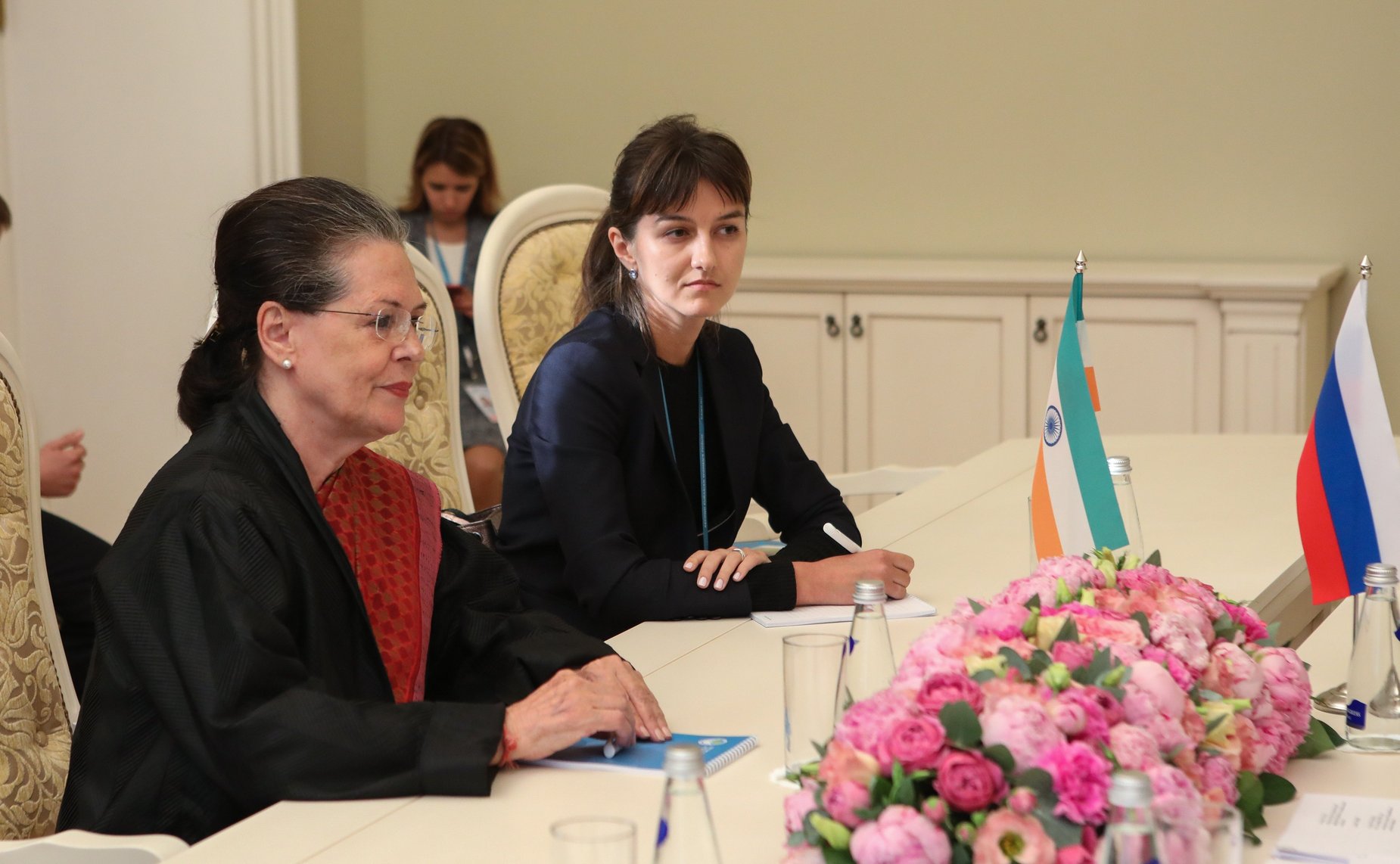 Встреча Председателя СФ В.Матвиенко с лидером Объединенного прогрессивного альянса Соней Ганди