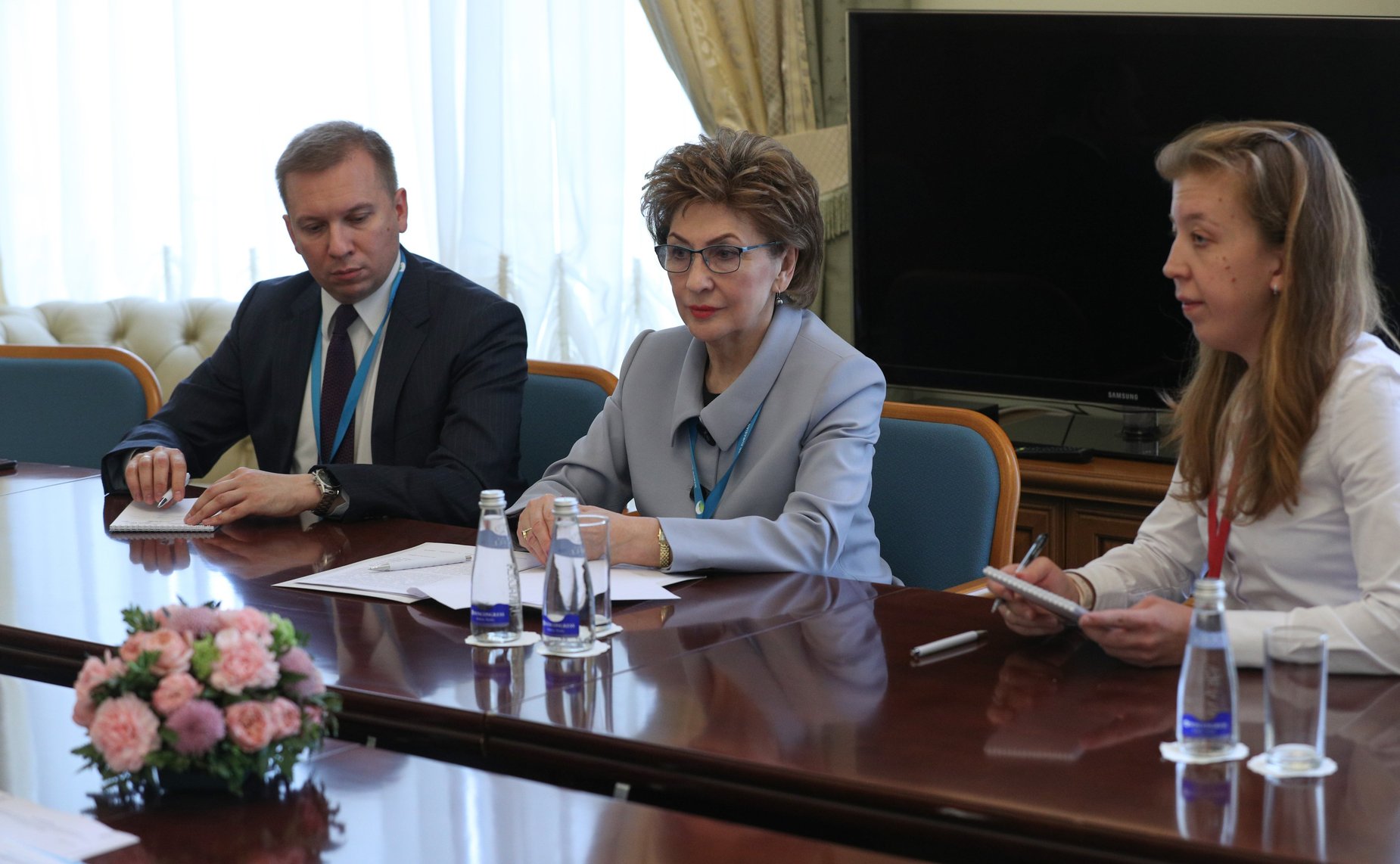 Встреча заместителя Председателя Совета Федерации Галины Кареловой с региональным директором отделения Детского фонда ООН (ЮНИСЕФ) по странам Европы и Центральной Азии Афшан Хан