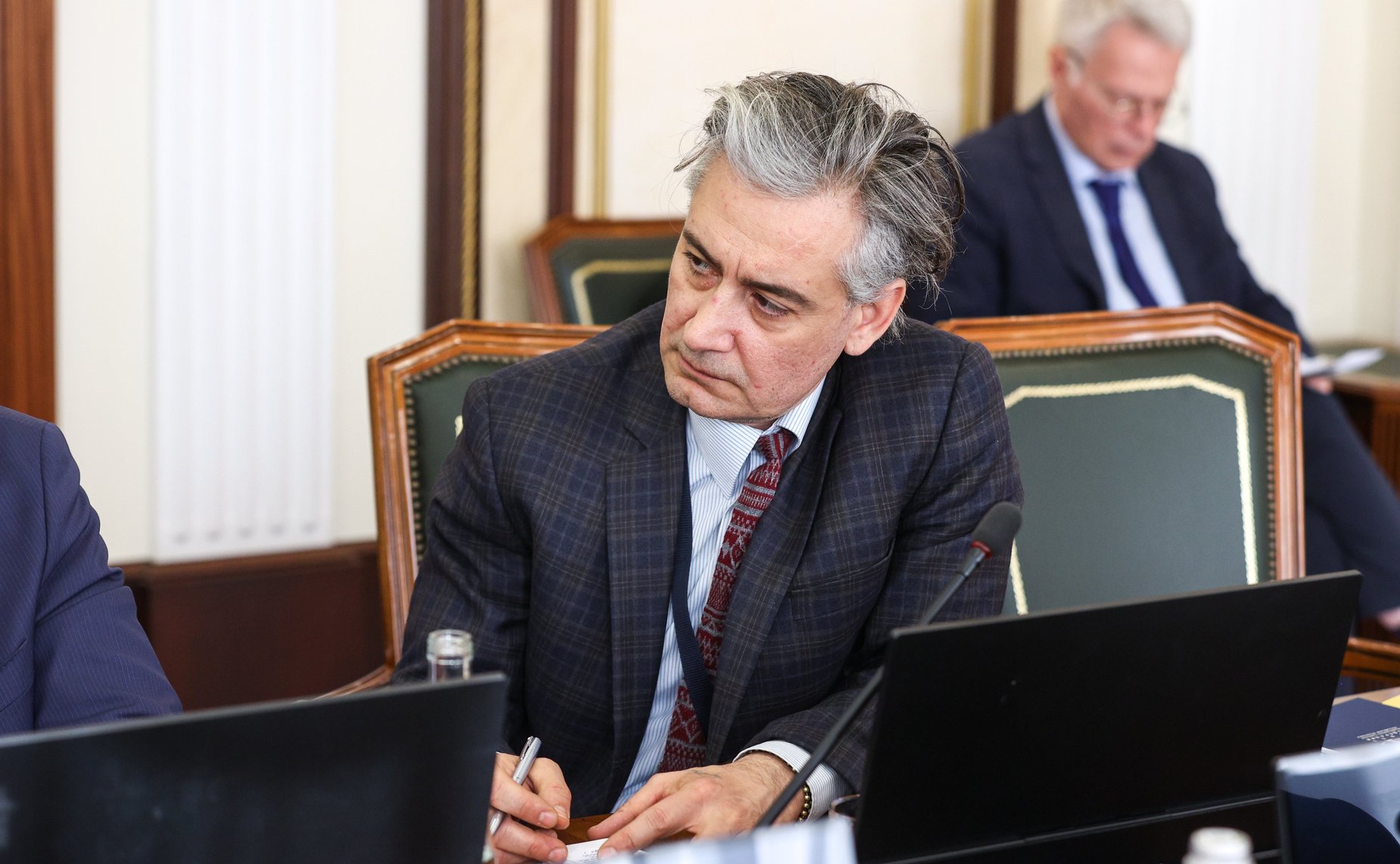 Встреча сенаторов РФ с депутатом Великого национального собрания Турции, председателем группы дружбы с Россией Великого национального собрания Турции Муратом Байбатуром