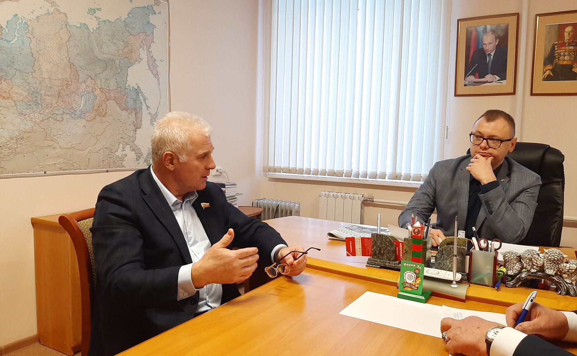 Сергей Мартынов в ходе поездки в регион посетил Республиканский клинический госпиталь ветеранов войн