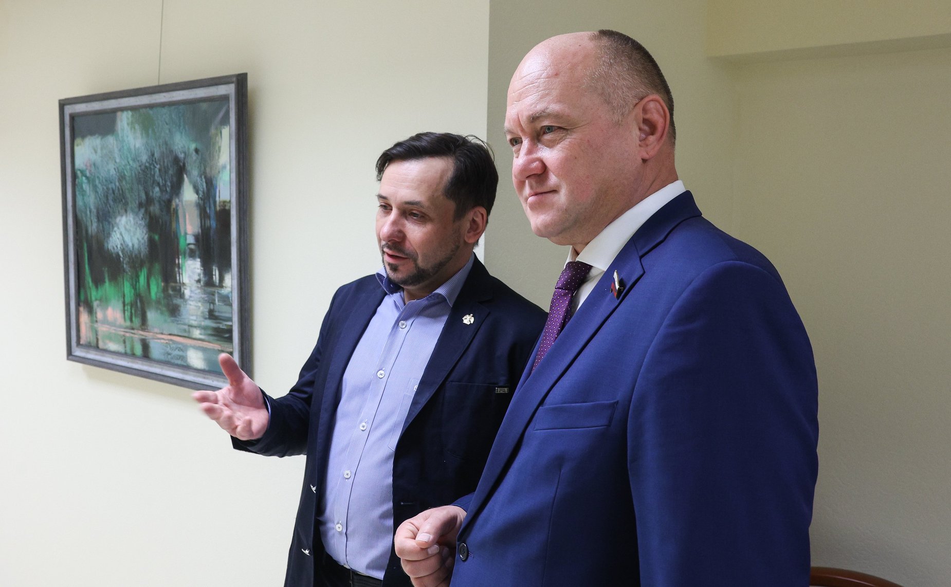 Открытие в Совете Федерации выставки живописи и графики «85 лет Краснодарской краевой организации Союза художников России»