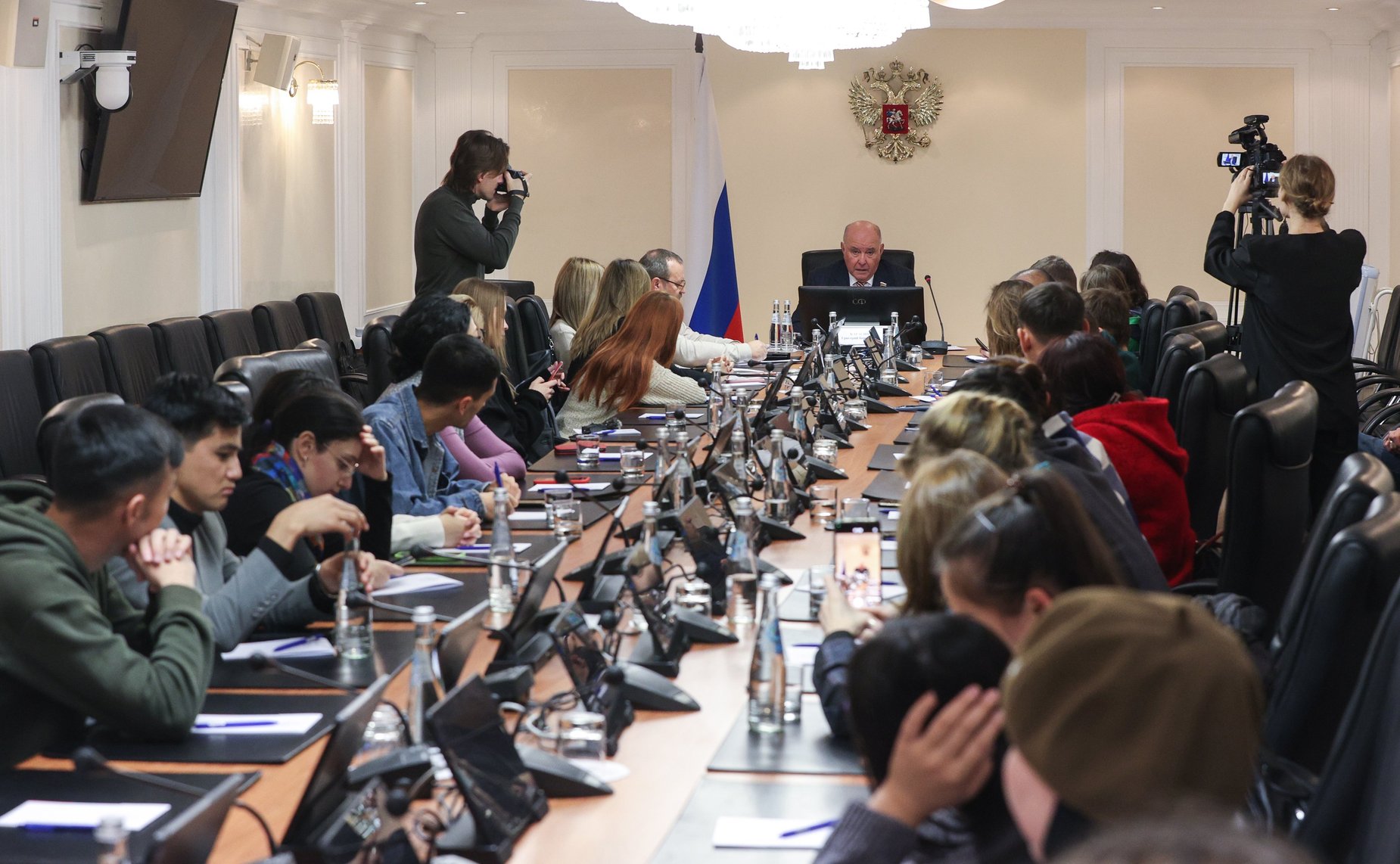 Встреча председателя Комитета СФ по международным делам Григория Карасина с журналистами ближнего зарубежья