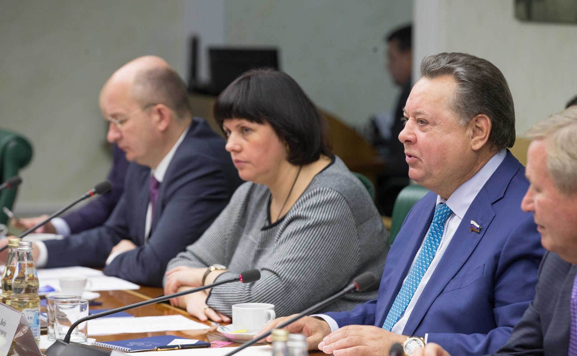 Встреча заместителя председателя Комитета СФ по конституционному законодательству и государственному строительству Б. Невзорова с заместителем председателя Комитета Всекитайского собрания народных представителей КНР по внутренним делам и юстиции В. Шэнмин