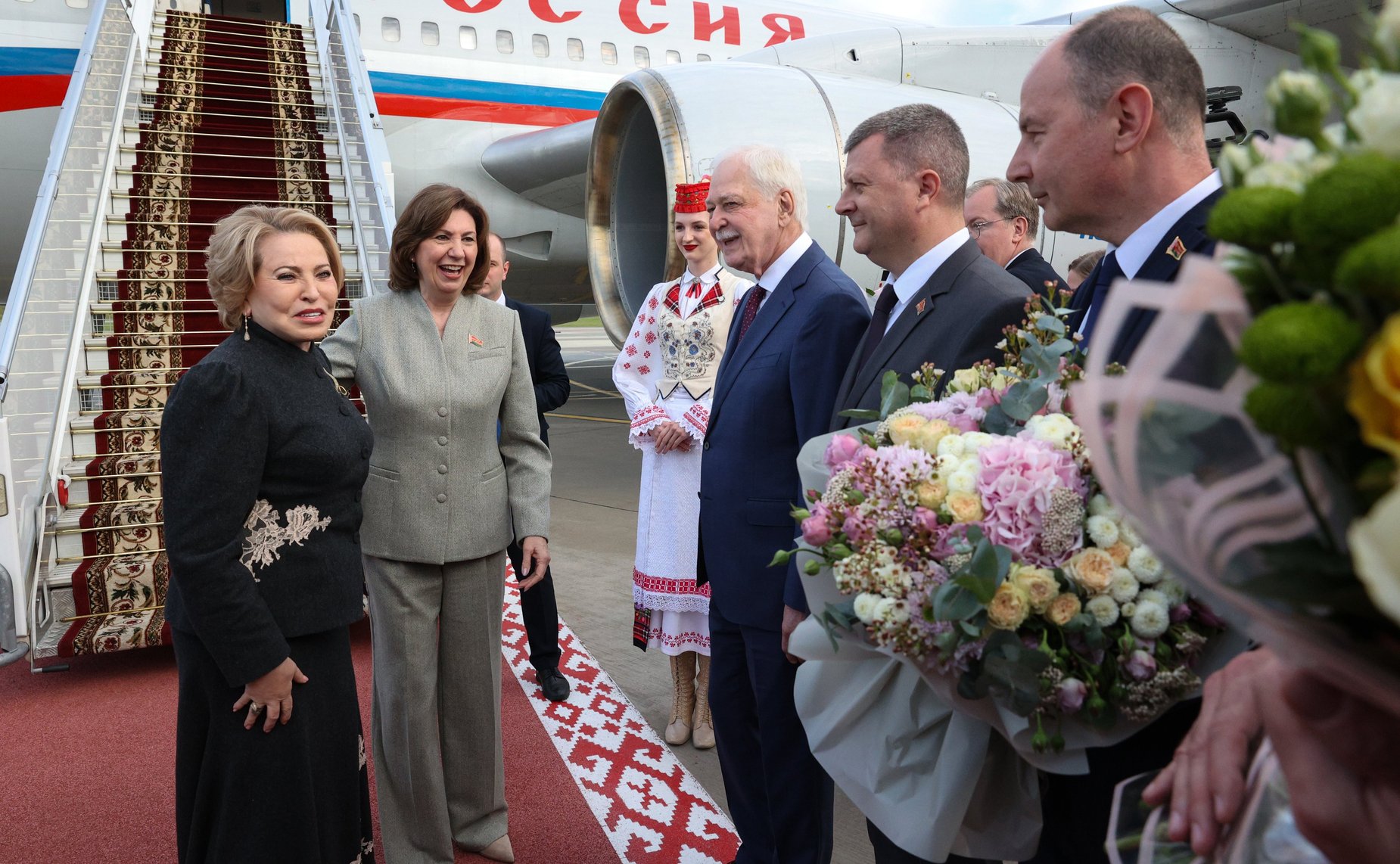 Валентина Матвиенко прибыла в Минск для участия в мероприятиях XIII Форума регионов Беларуси и России
