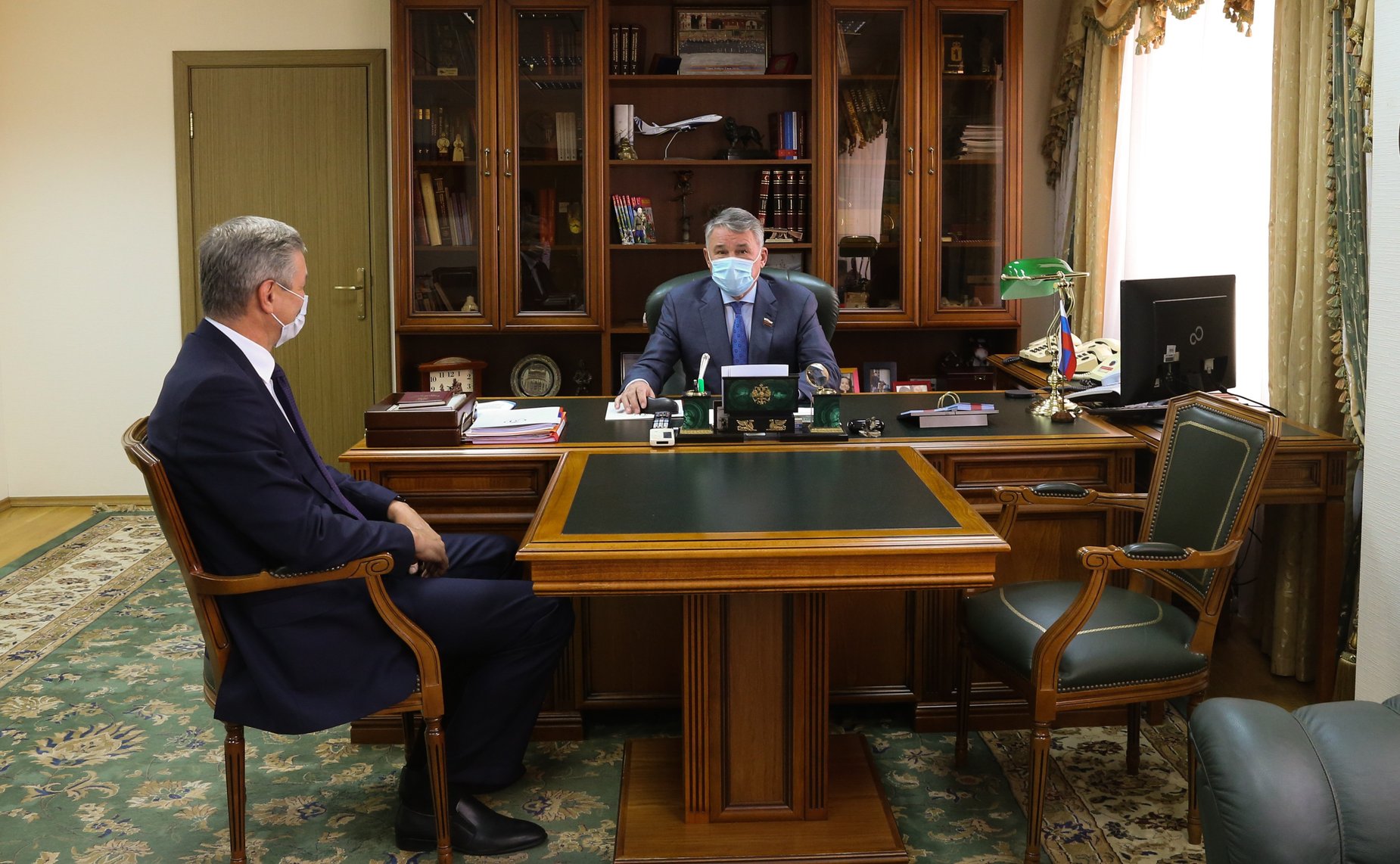 Встреча Ю. Воробьева с председателем Законодательного Собрания Вологодской области А. Луценко