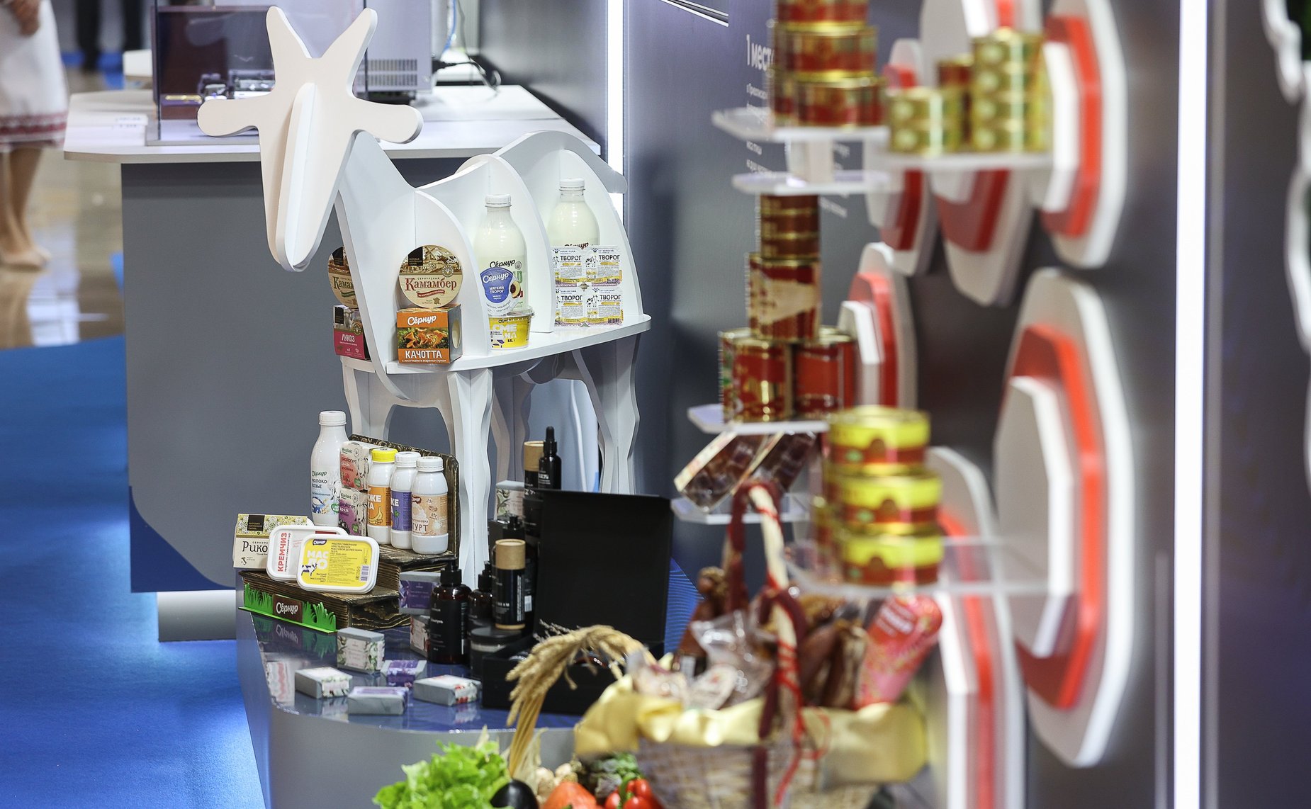 Валентина Матвиенко и Юрий Зайцев осмотрели выставку, посвященную культуре, истории и перспективным направлениям развития Республики Марий Эл