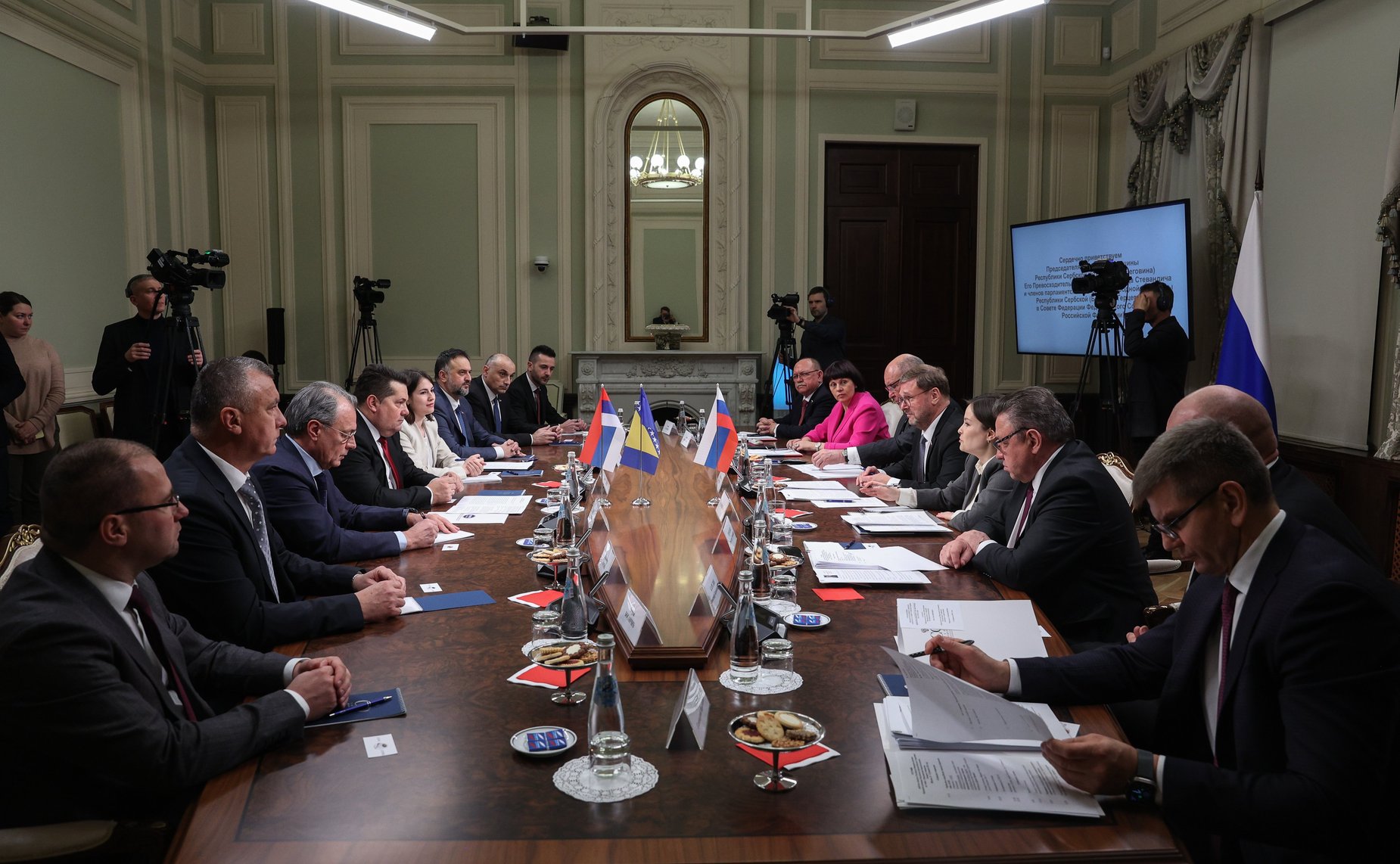 Константин Косачев провел встречу с Председателем Народной скупщины Республики Сербской (Босния и Герцеговина) Ненадом Стевандичем