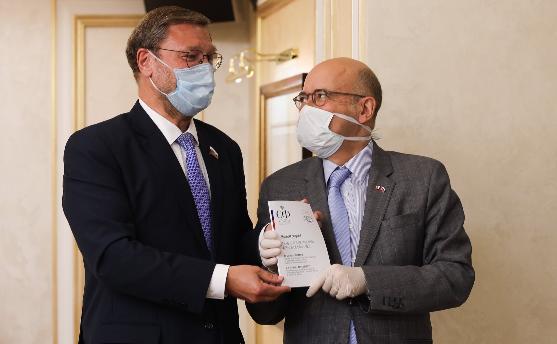 Переговоры Председателя Совета Федерации Валентины Матвиенко с Председателем Сената Французской Республики Жераром Ларше