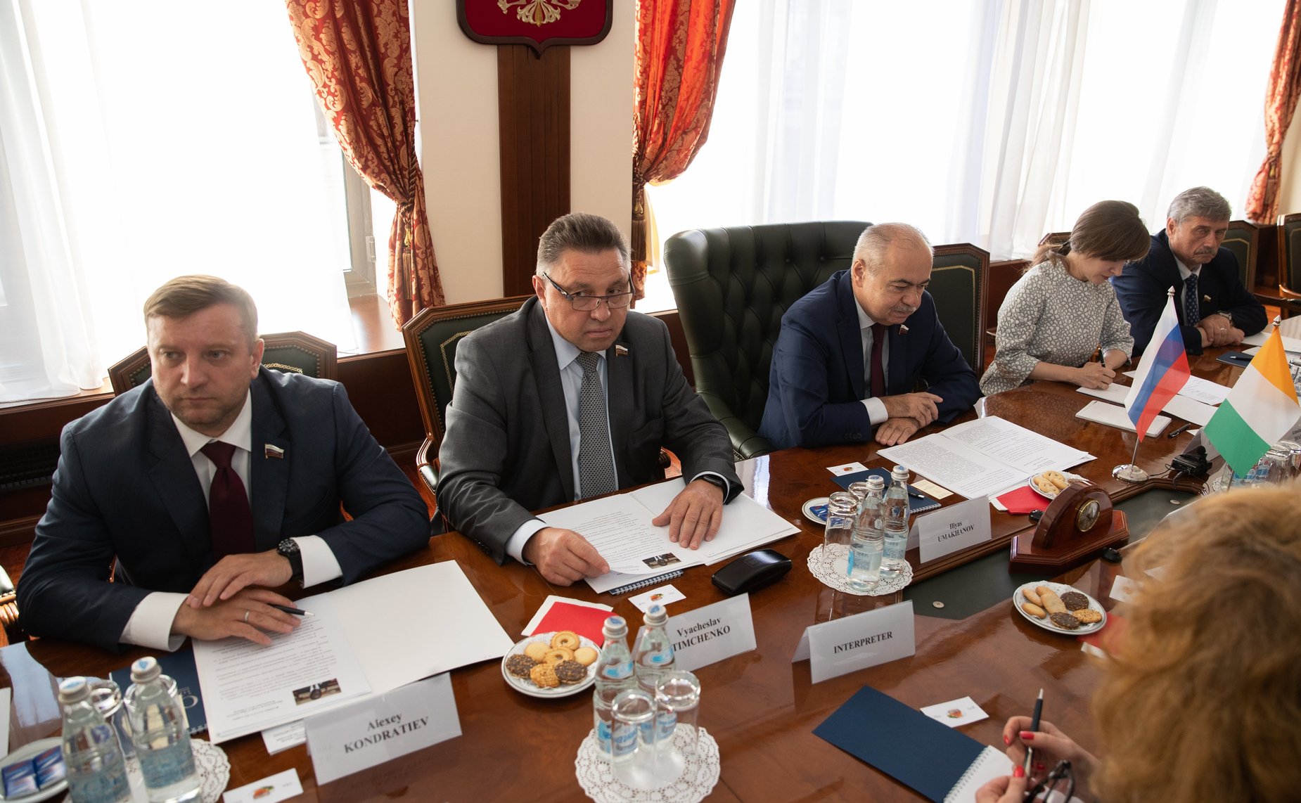 Встреча И. Умаханова с главой Сената Кот-д’Ивуара