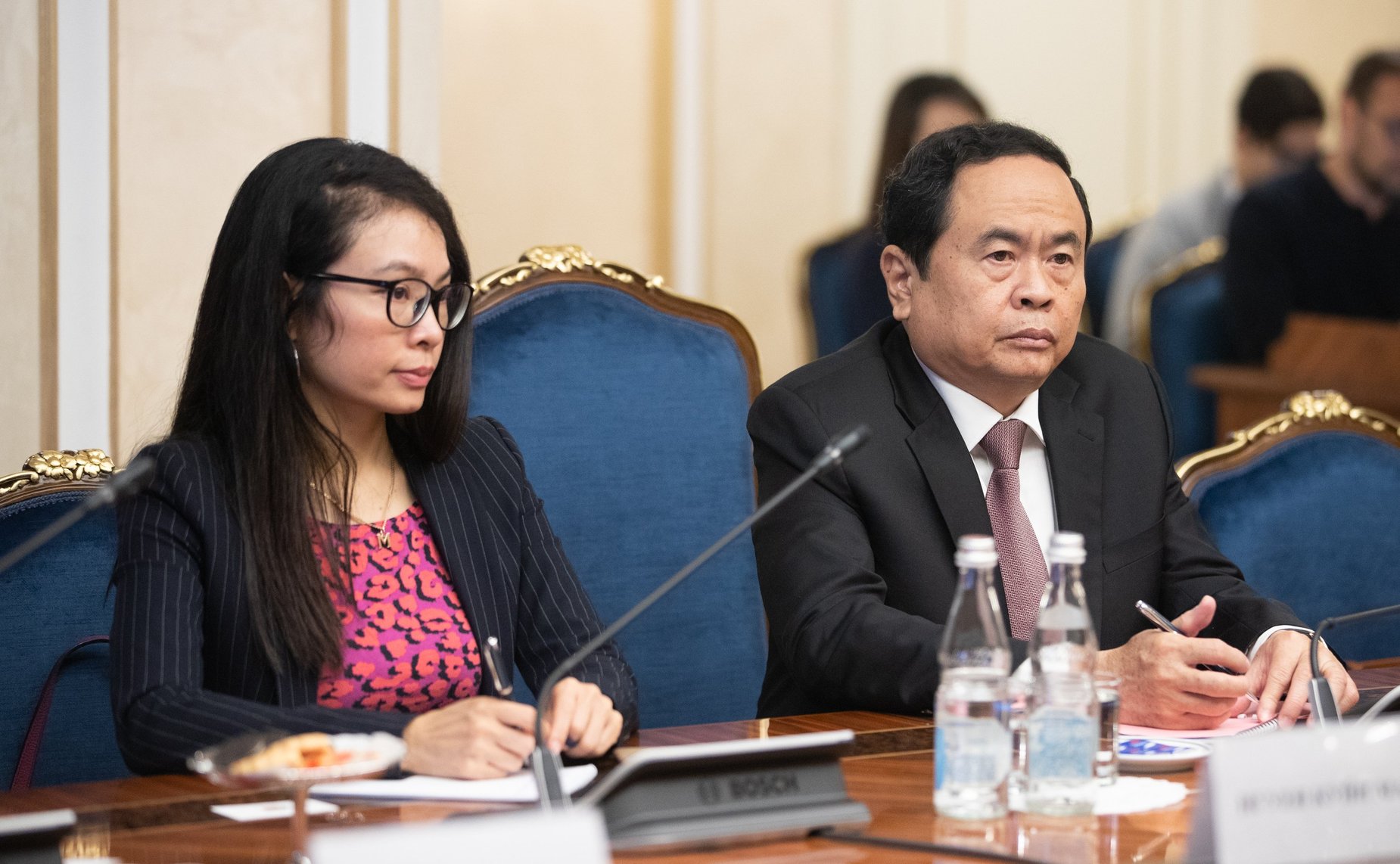 Встреча заместителя Председателя СФ Ильяса Умаханова с Председателем ЦК Отечественного фронта Вьетнама Чан Тхань Маном