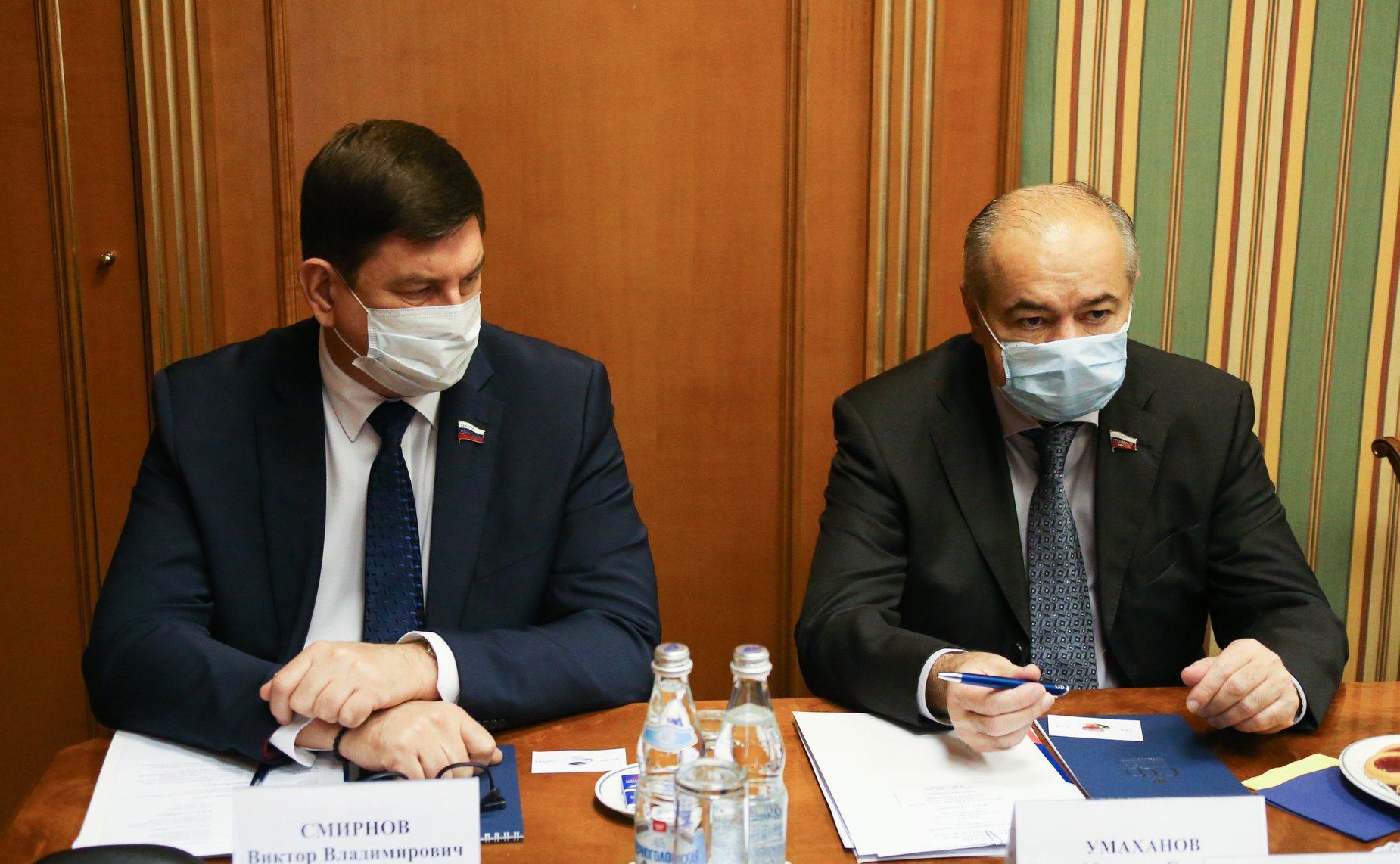 Встреча заместителя Председателя СФ Ильяса Умаханова с Чрезвычайным и Полномочным послом Республики Таджикистан в РФ