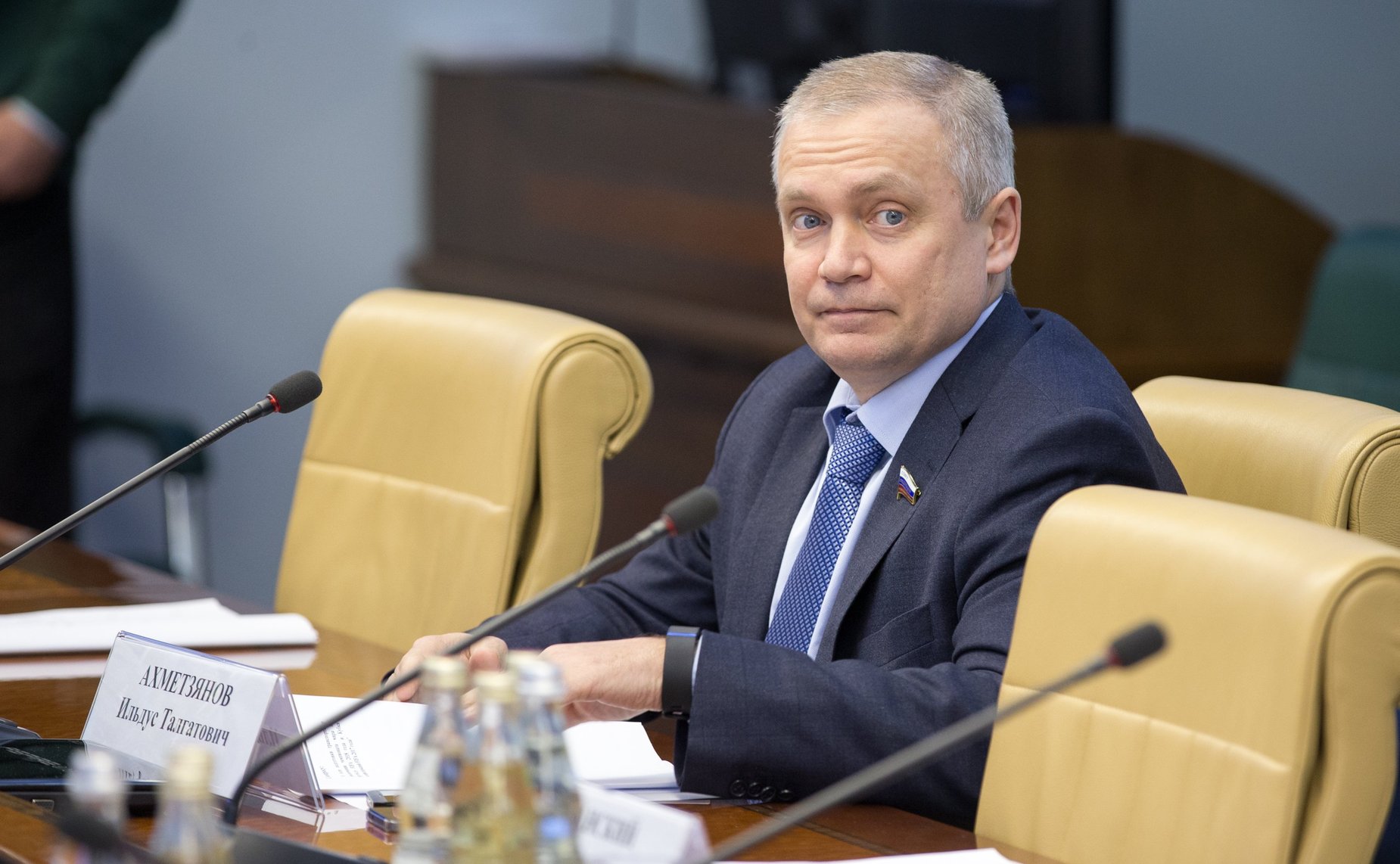 И. Ахметзянов Заседание Временной комиссии СФ по вопросам подготовки и проведения в 2018 г. в РФ чемпионата мира по футболу