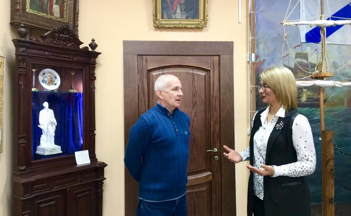 Наталия Косихина посетила Рыбинский музей адмирала Ф.Ф.Ушакова