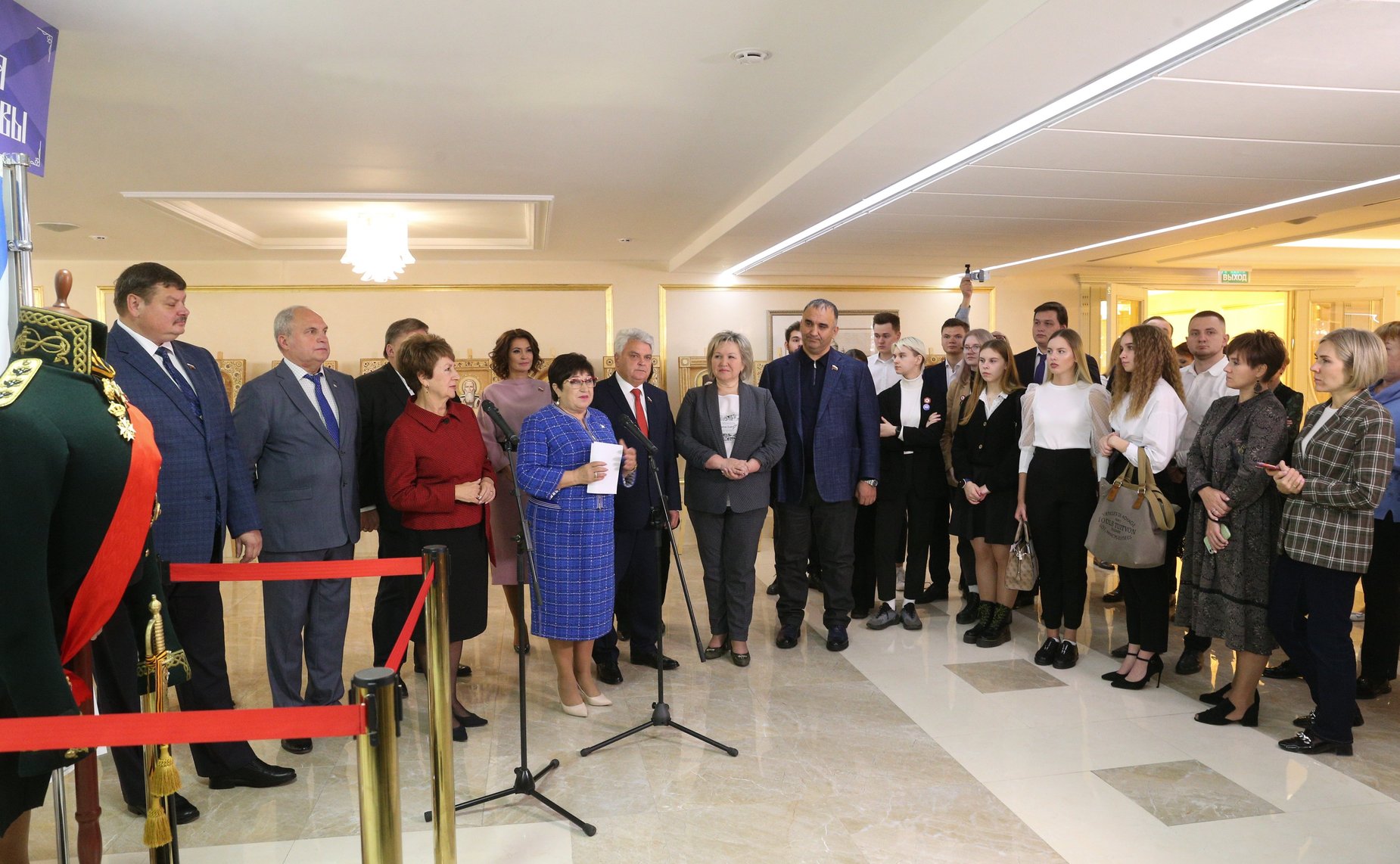 В Совете Федерации открылась выставка «Адмирал Ушаков и небесные покровители Армии и Флота России»