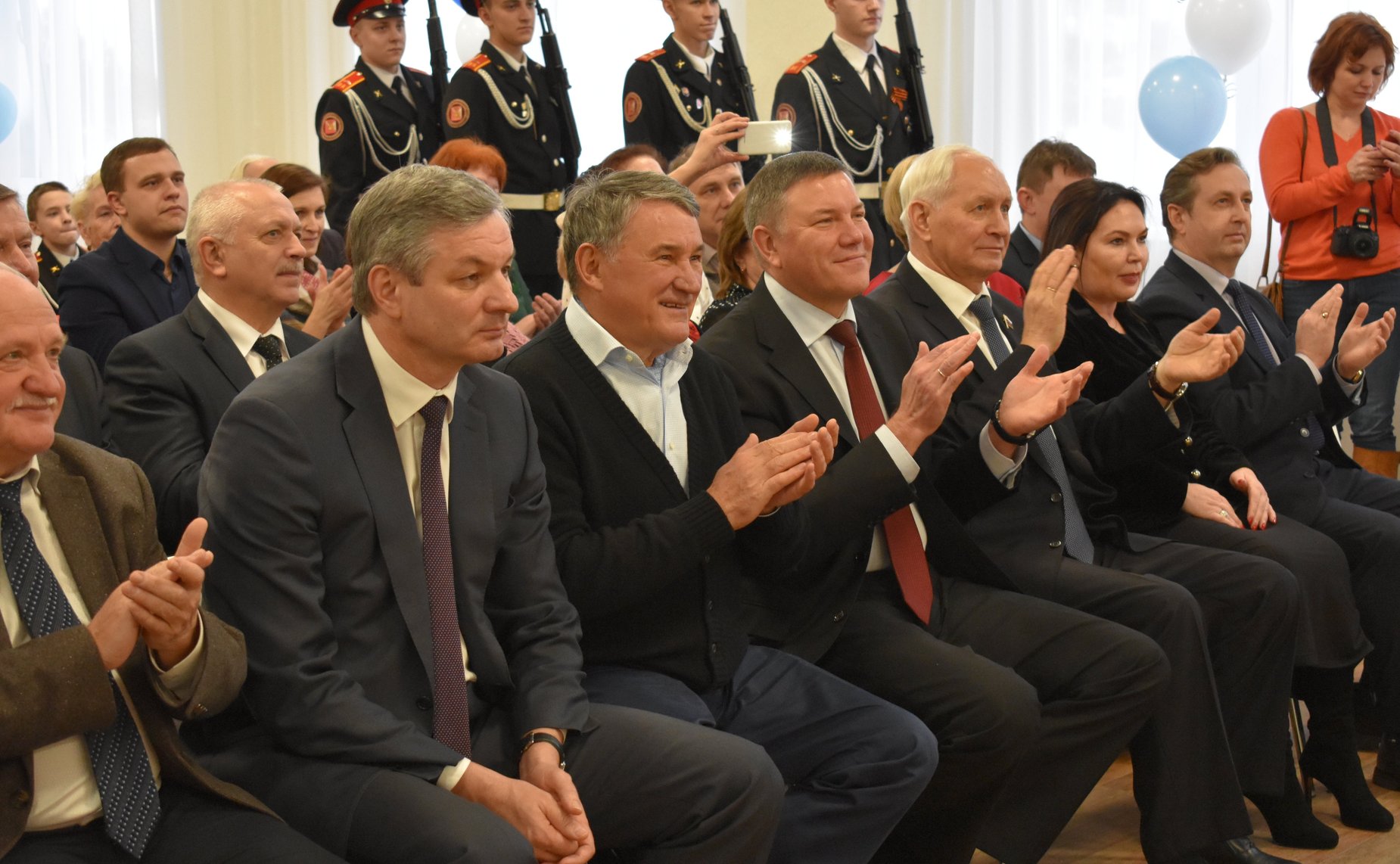 Торжественная церемония открытия здания кадетской школы в центре «Корабелы Прионежья» в Вытегорском районе Вологодской области