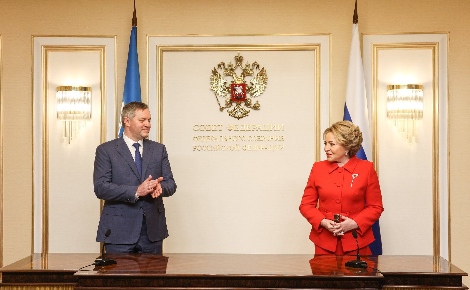 В Совете Федерации состоялось спецгашение юбилейной почтовой марки, посвященной 30-летию Межпарламентской Ассамблеи СНГ