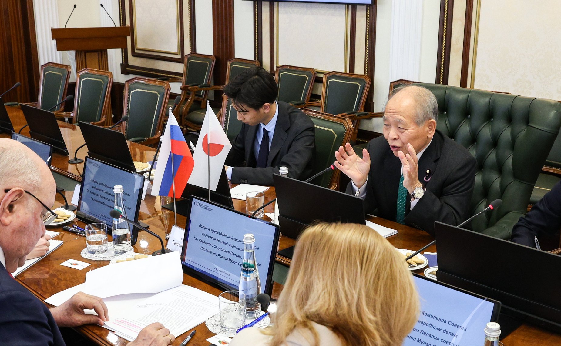 Встреча Григория Карасина с депутатом Палаты советников Парламента Японии