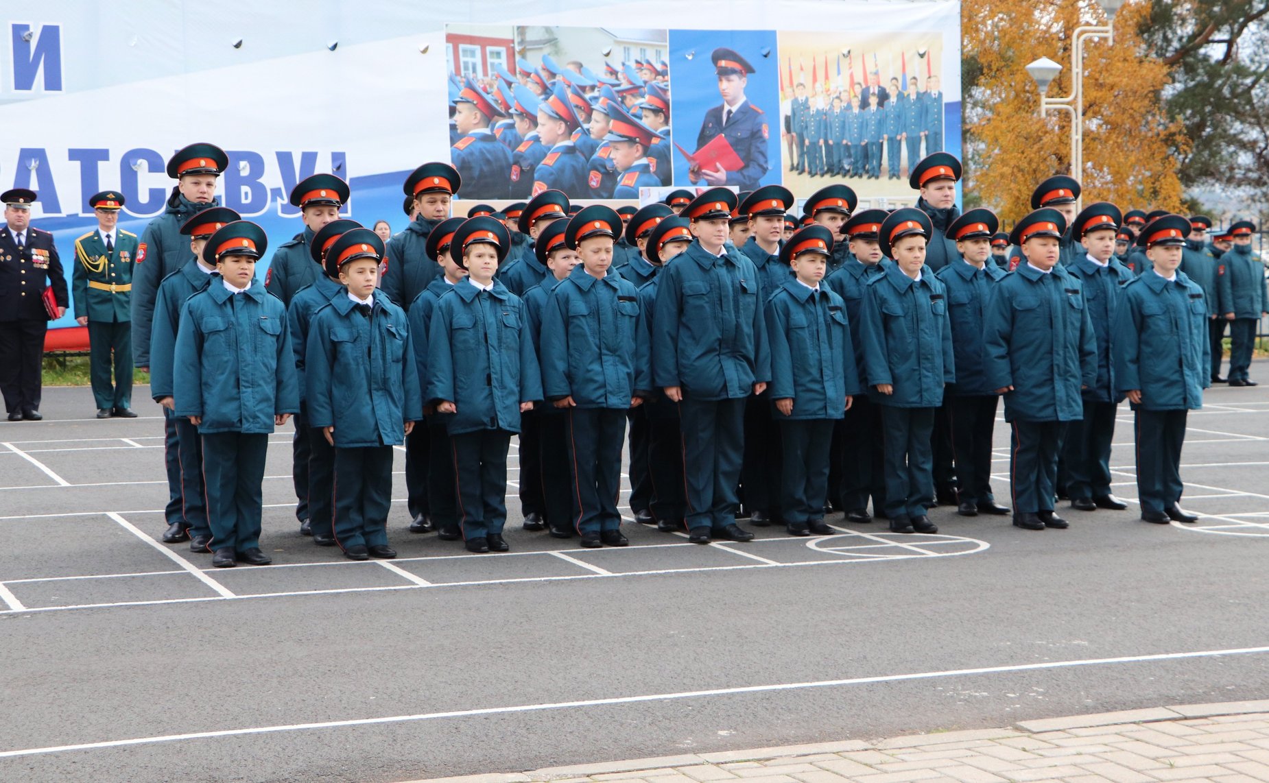 Торжественная церемония приведения кадет к клятве в кадетской школе «Корабелы Прионежья»