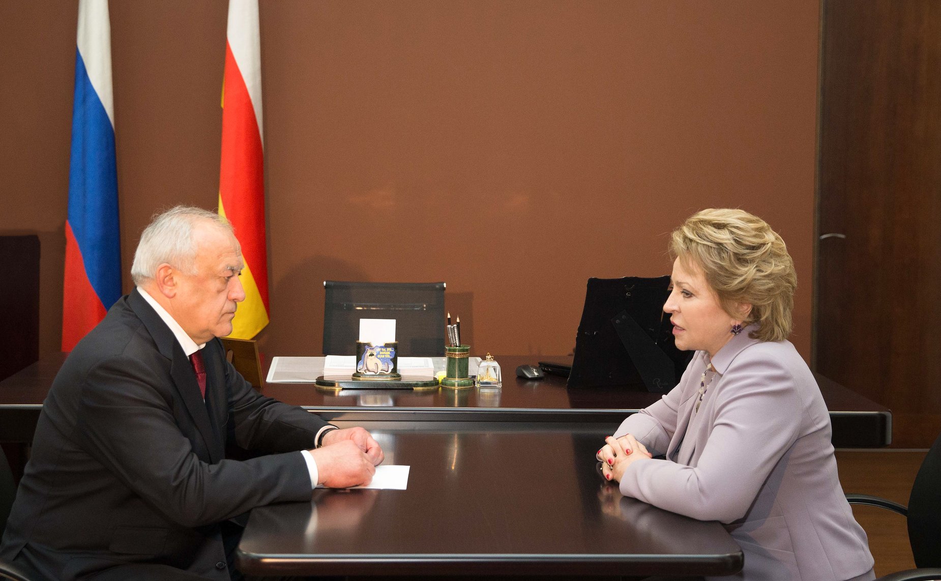 Встреча В. Матвиенко с Т. Мамсуровым