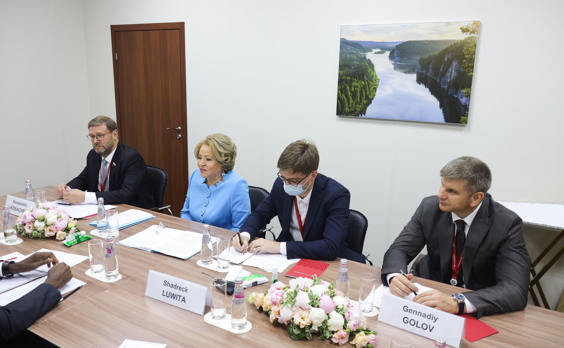 Встреча Председателя Совета Федерации Валентины Матвиенко и Председателя Национальной ассамблеи Республики Замбии