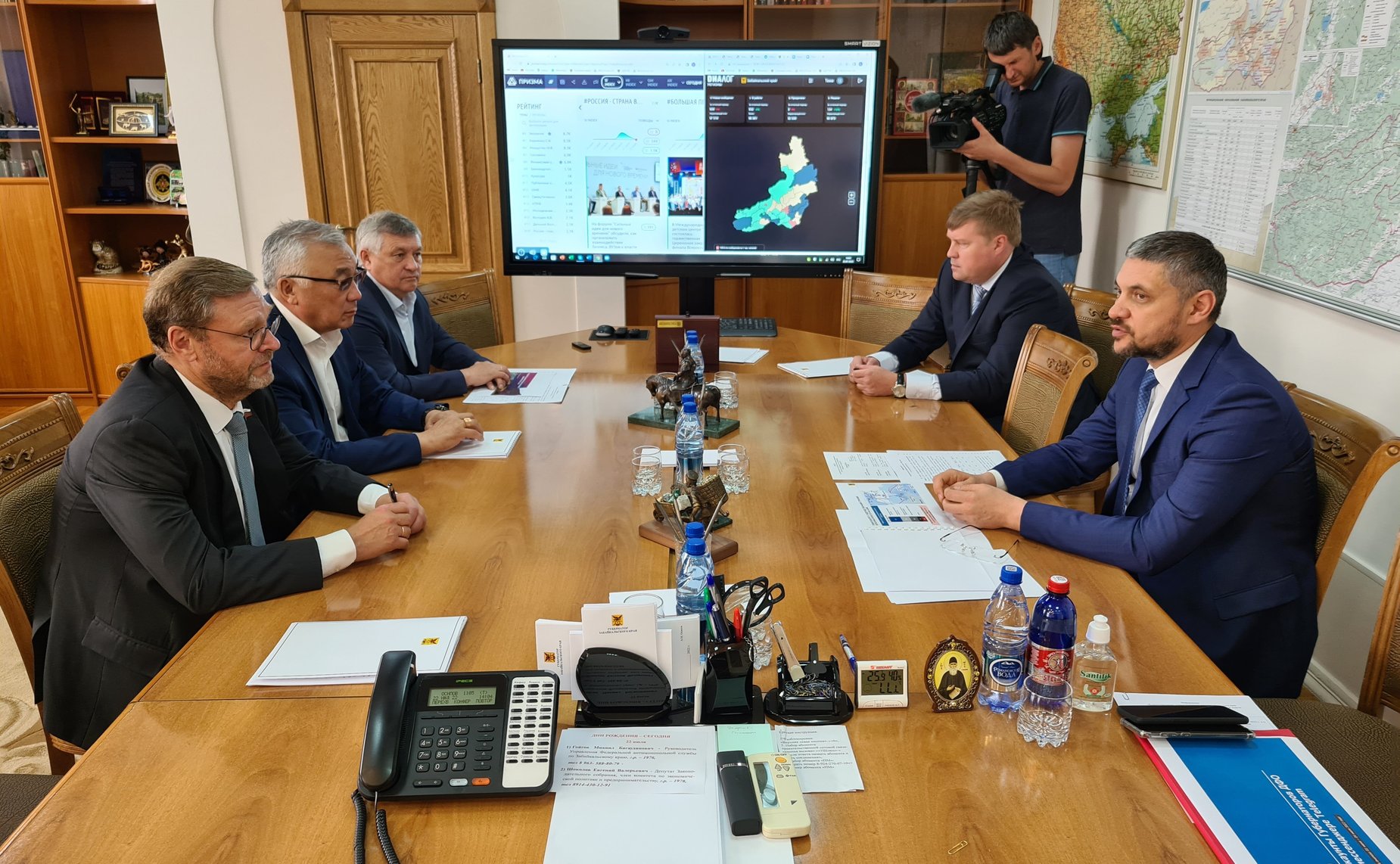 Заместитель Председателя СФ Константин Косачев провел встречу с губернатором Забайкальского края Александром Осиповым