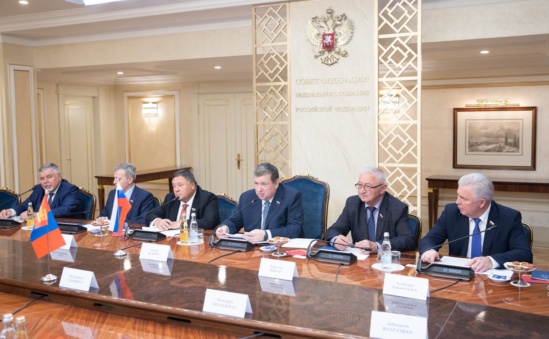 Встреча с Председателем Великого Государственного Хурала Монголии М. Энхбодом