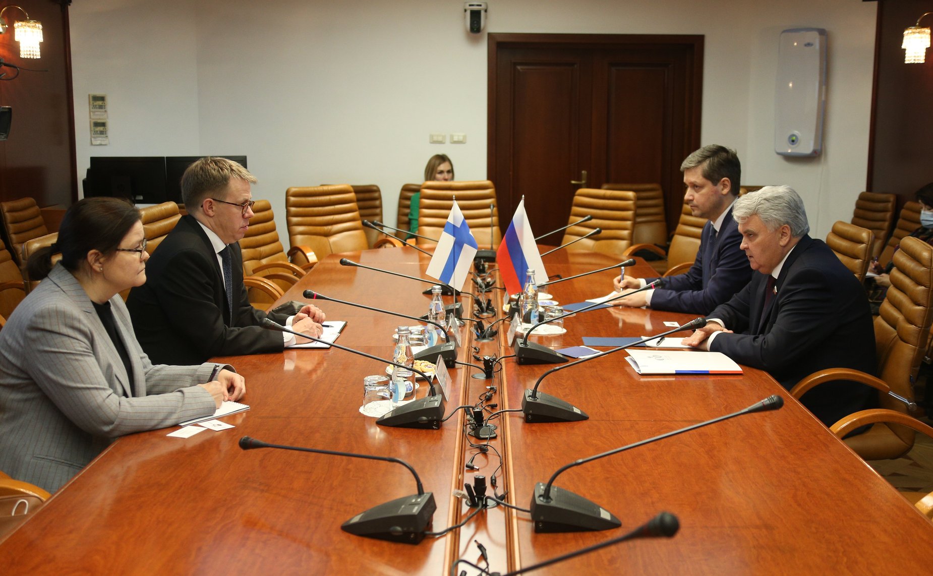 Встреча Петра Тултаева с Чрезвычайным и Полномочным Послом Финляндской Республики в РФ Антти Хелантеря