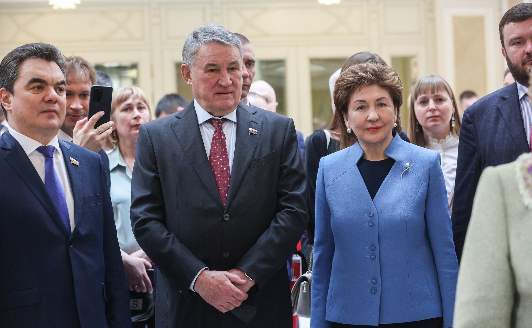 Открытие в Совете Федерации выставочной экспозиции для ознакомления с 20-летней историей ОАО «Российские железные дороги»