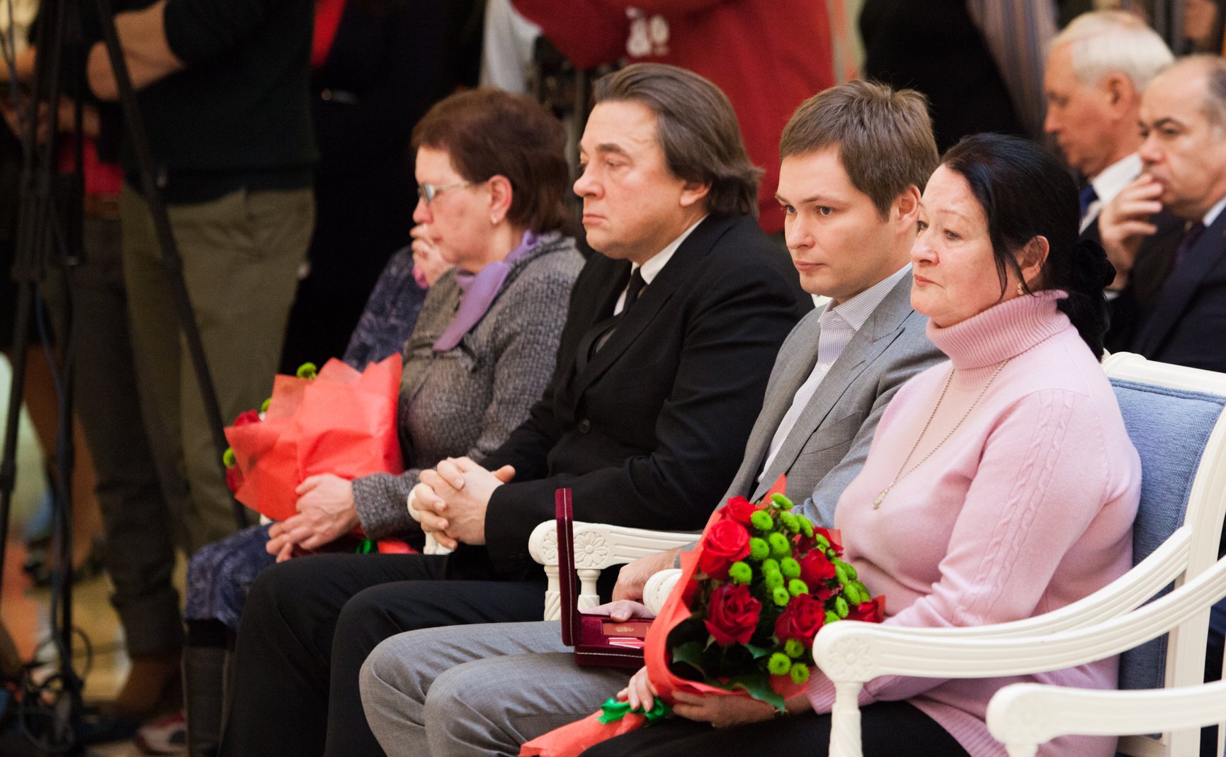 Церемония передачи наград родственникам погибших журналистов