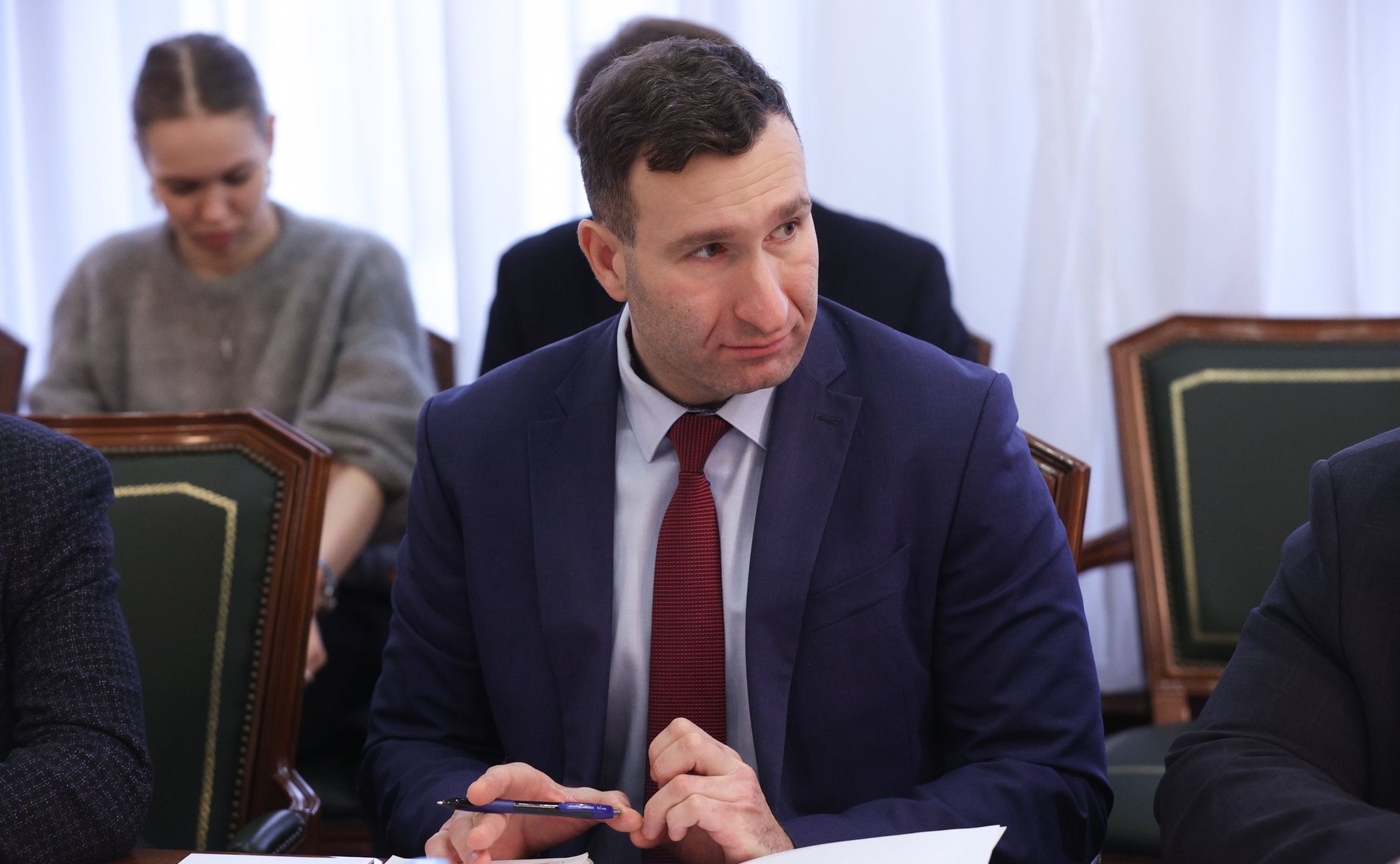 Заместитель Председателя СФ Константин Косачев провел заседание рабочей группы по подготовке X Парламентского форума БРИКС