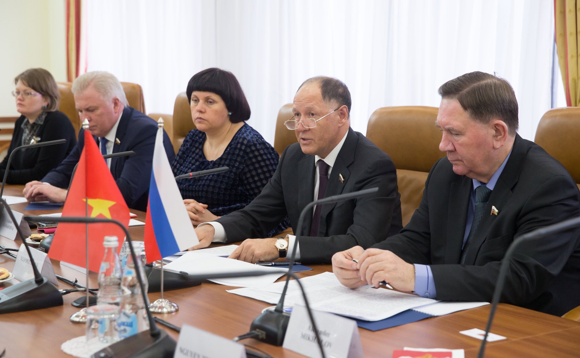 Встреча Виктора Абрамова с Чрезвычайным и Полномочным Послом Социалистической Республики Вьетнам в РФ Нго Дык Манем