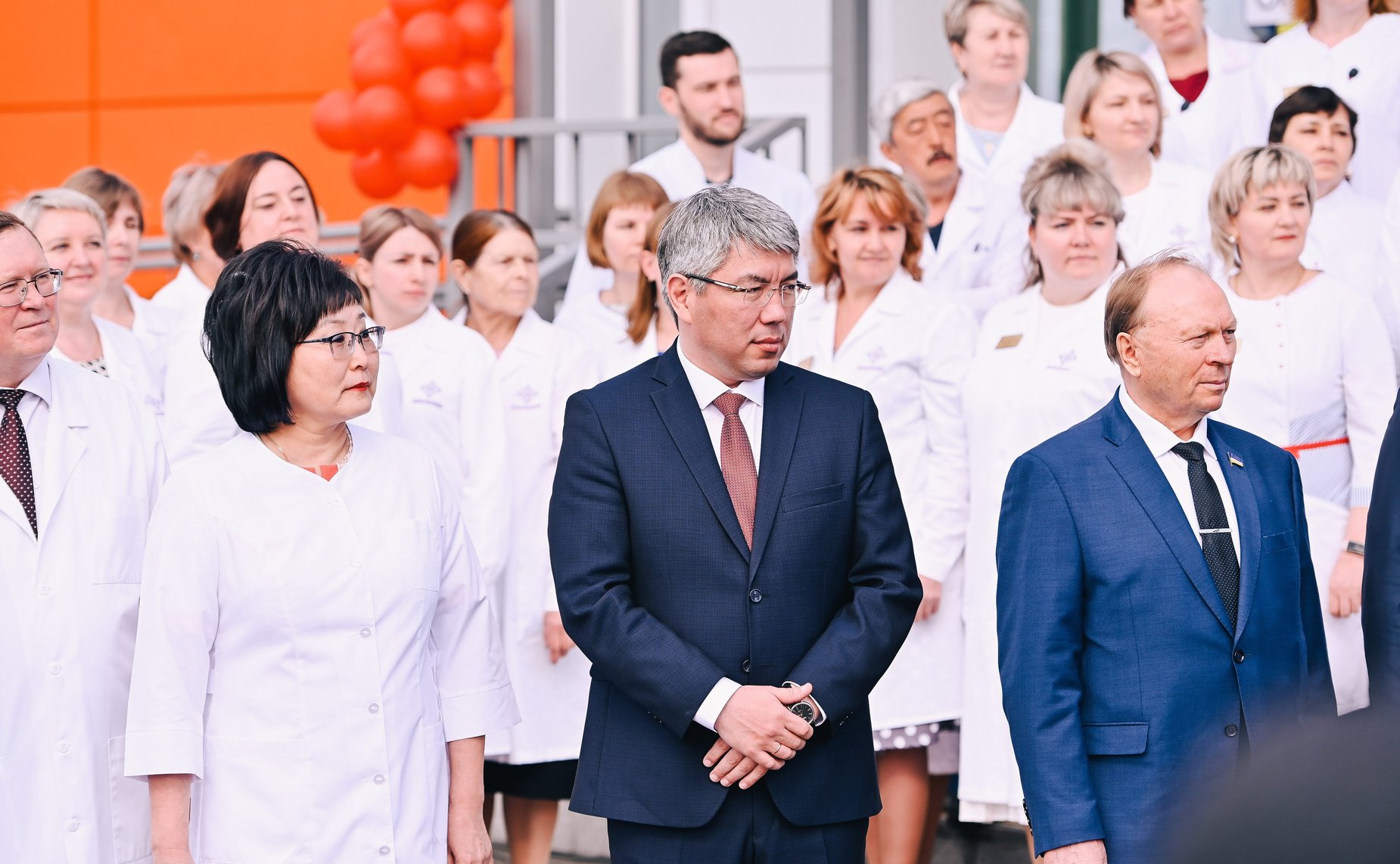 Церемония открытия новой поликлиники в Тарбагатайском районе