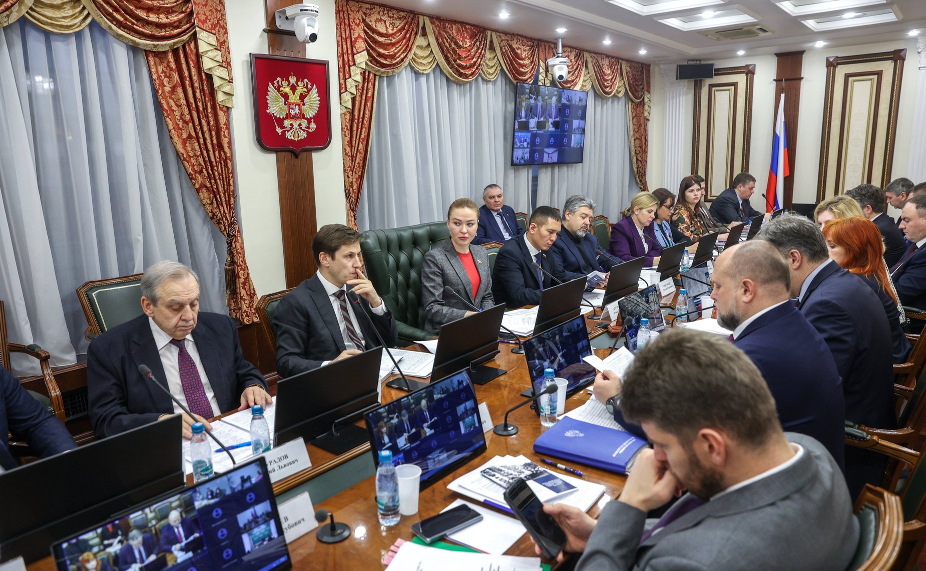 Совещание Комитета СФ по международным делам совместно с Комитетом СФ по обороне и безопасности «Вопросы систематизации видов ущерба, причиненного Российской Федерации и ее гражданам в результате преступлений киевского режима»